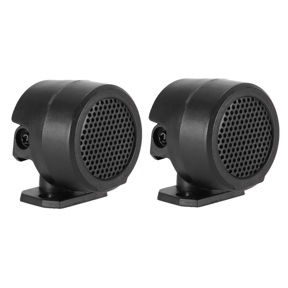 Qiilu 320W Car Tweeter Speakers, Duokon 12V 500W Mini Car Audio Tweeter 165mm 91dB Loudspeaker, Plastic Black for Enhanced Car Audio Experience