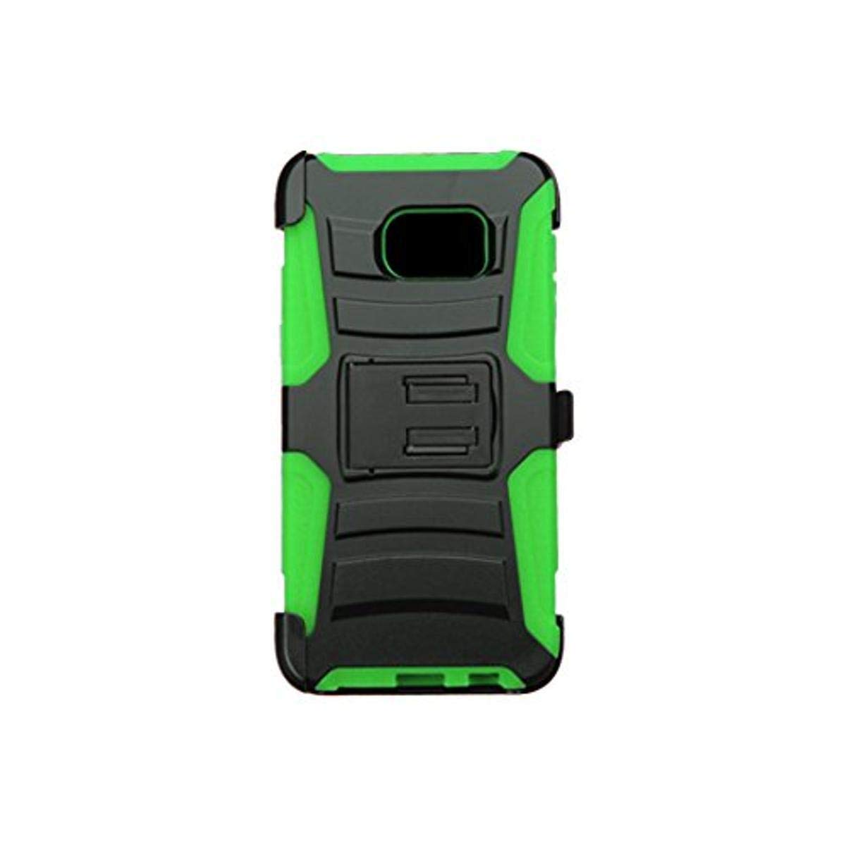 Asmyna Samsung Galaxy S6 Edge Plus Case - Black/Green for Daily Protection
