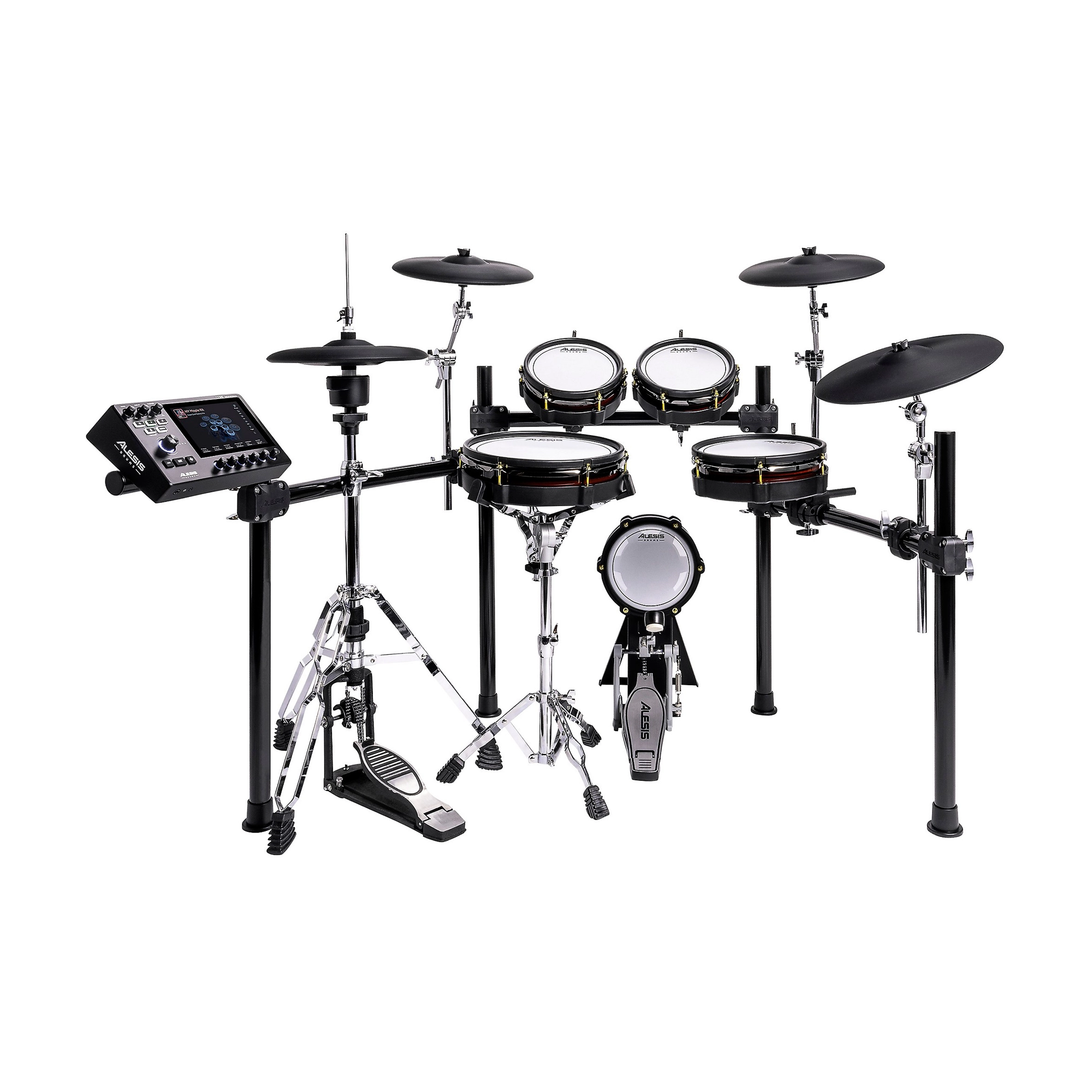 Alesis Strata Core 8-Piece Electronic Drum Kit with Mesh Pads & USB MIDI – Perfect for Home Studio, Practice, and Live Performances