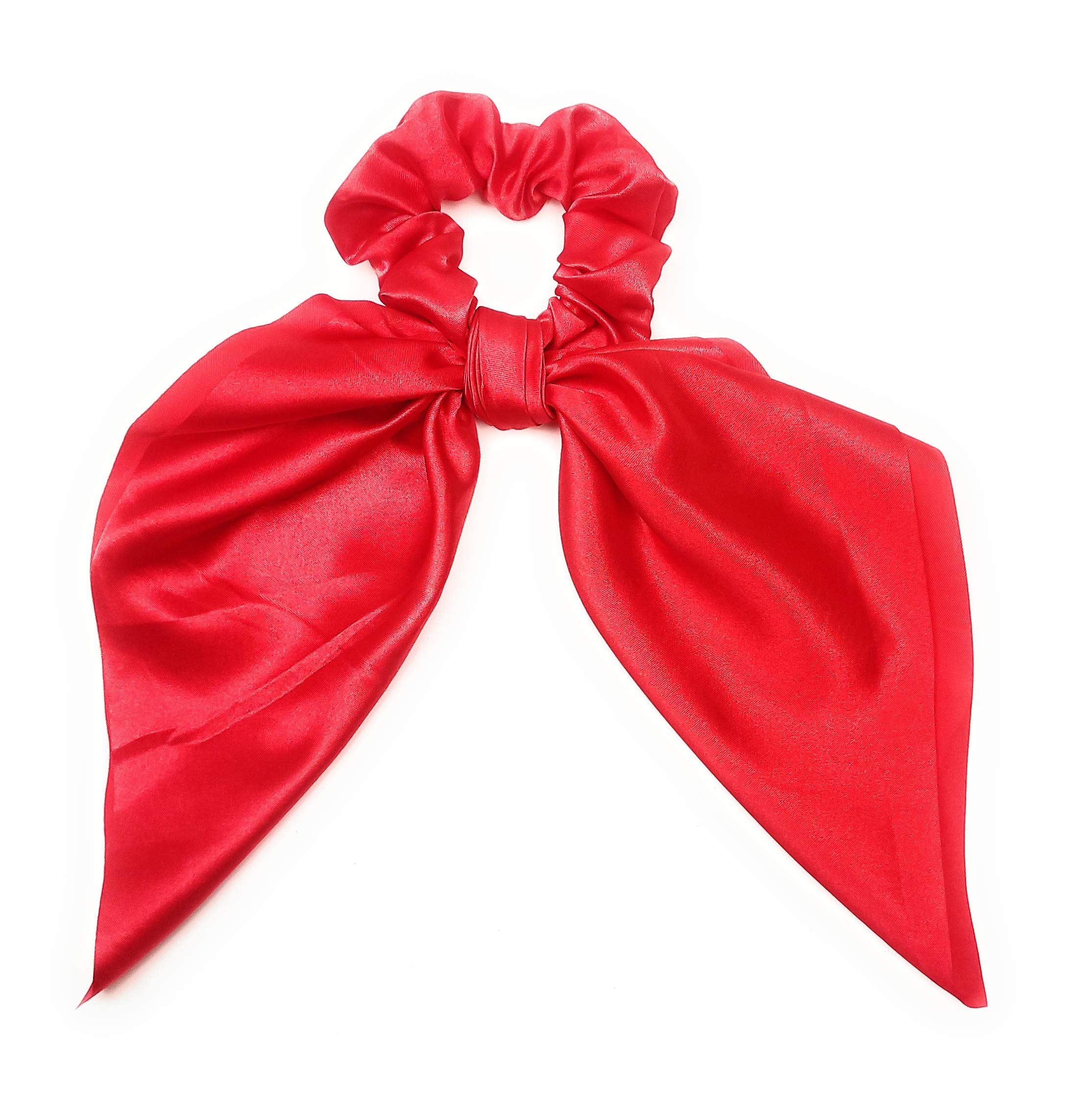 JAGMOOLYA 6PCS Hair Scrunchies Set - Soft Chiffon & Satin Elastic Hair Ties for Women & Girls, Ponytail Holders & Hair Bands (Perfect for Work, Gym, Party & Everyday Use)