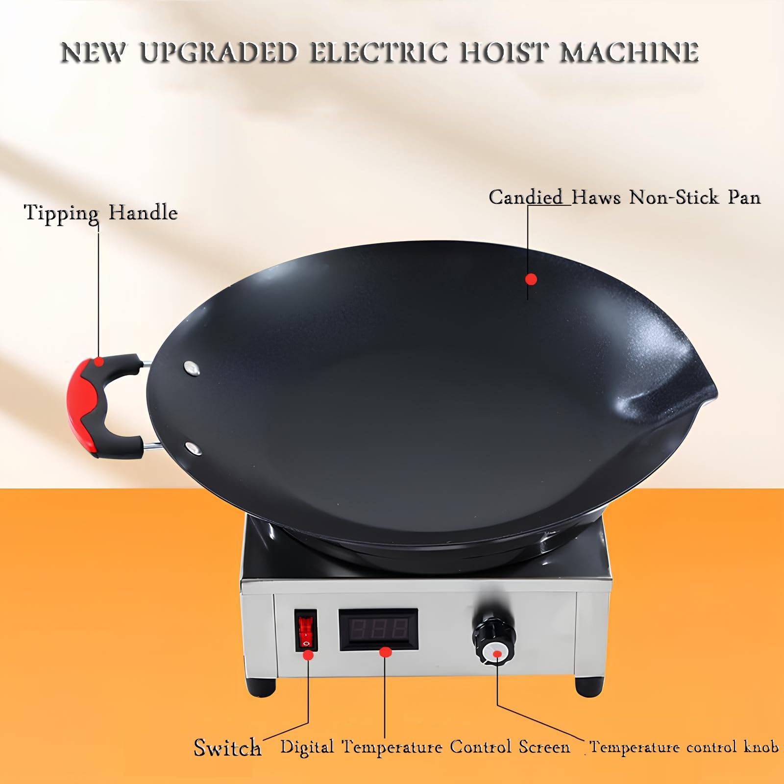 Electric Melting Chocolate Pot - Non-Stick Adjustable Temperature Chocolate Warmer for Candy Making, Fondue, Caramel, Cheese & Butter - Perfect for Home Baking, Dessert Parties & DIY Treats