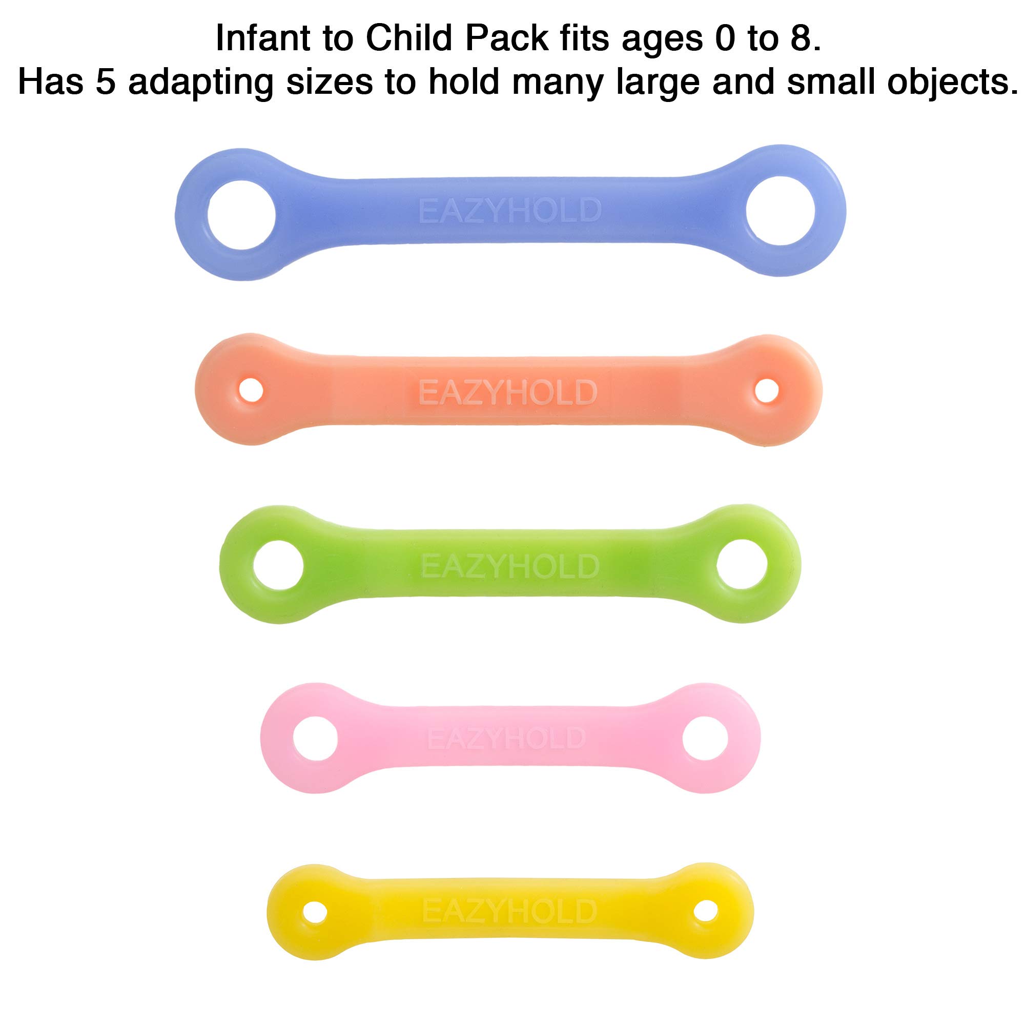 Adaptive Utensil Holder for Limited Hand Mobility - 5 Pack Universal Cuffs for Cerebral Palsy, Stroke & Pediatric Therapy - Self Feeding Silverware Aid for Kids & Adults (Infant to Child Size) - Perfect for Daily Meals, Rehabilitation & Independent Eating