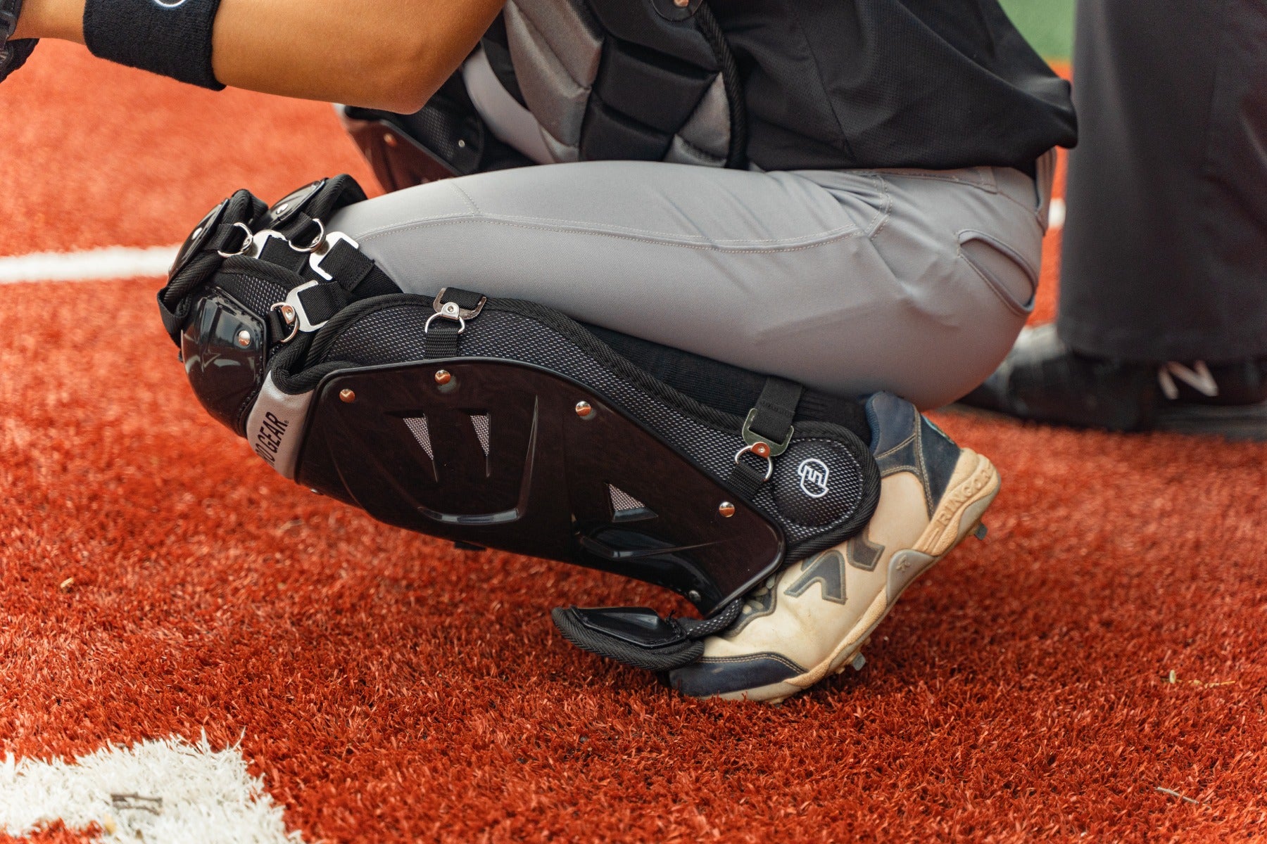 FORCE3 Defender Two-Tone Catcher Leg Guards - Baseball & Softball Protective Gear for Youth & Adults - Perfect for Games, Training & Practice