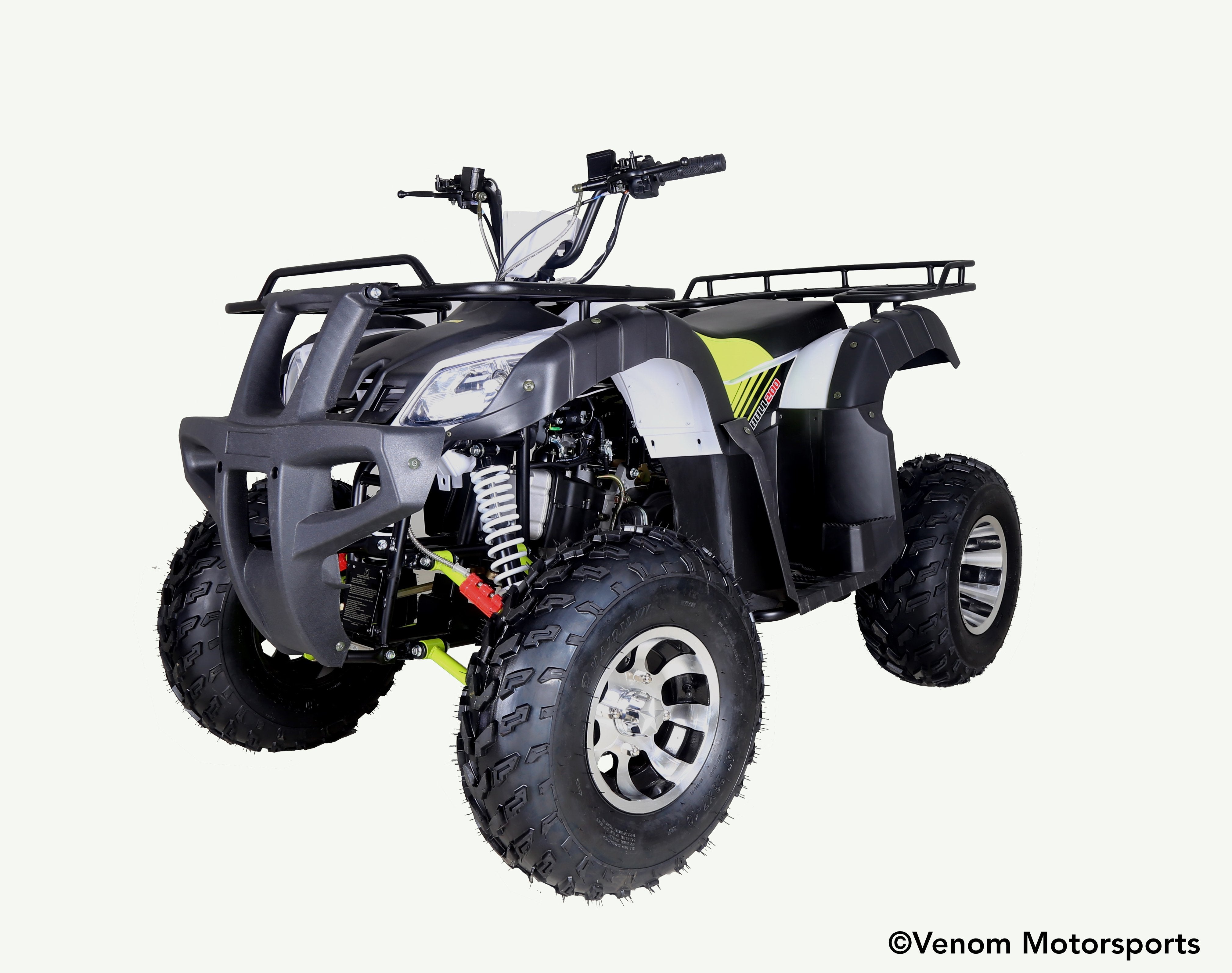 200cc Kodiak ATV - Fully Automatic with Reverse Gear | Full-Size Adult All-Terrain Vehicle for Off-Road Trails, Hunting & Farm Work | Powerful 4-Stroke Engine | Durable Steel Frame