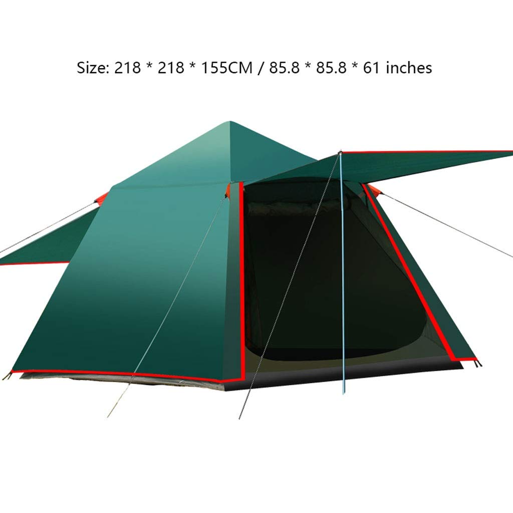 **3-4 Person Waterproof Double Layer Automatic Camping Tent - Sun, Rain & Wind Shelter for Hiking, Beach & Outdoor Adventures (Lake Blue)**    **Perfect for:** Family camping trips, beach outings, hiking excursions, and outdoor festivals.