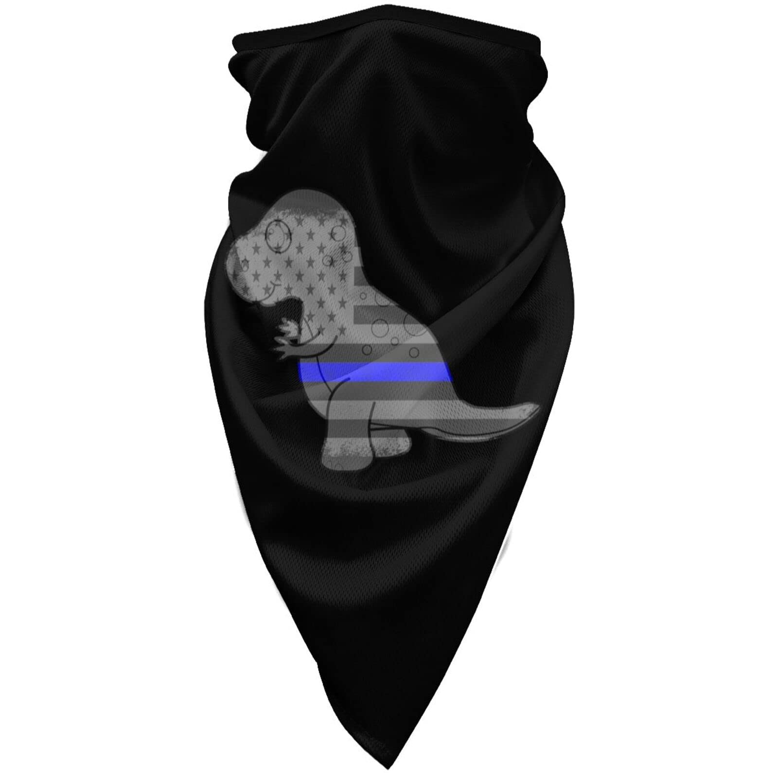 Blue American Flag Dinosaur Windproof Sports Mask - Breathable Motorcycle Ski Face Cover & Balaclava for Outdoor Riding, Cycling & Winter Sports - Perfect for Motorcyclists, Skiers & Cold Weather Activities