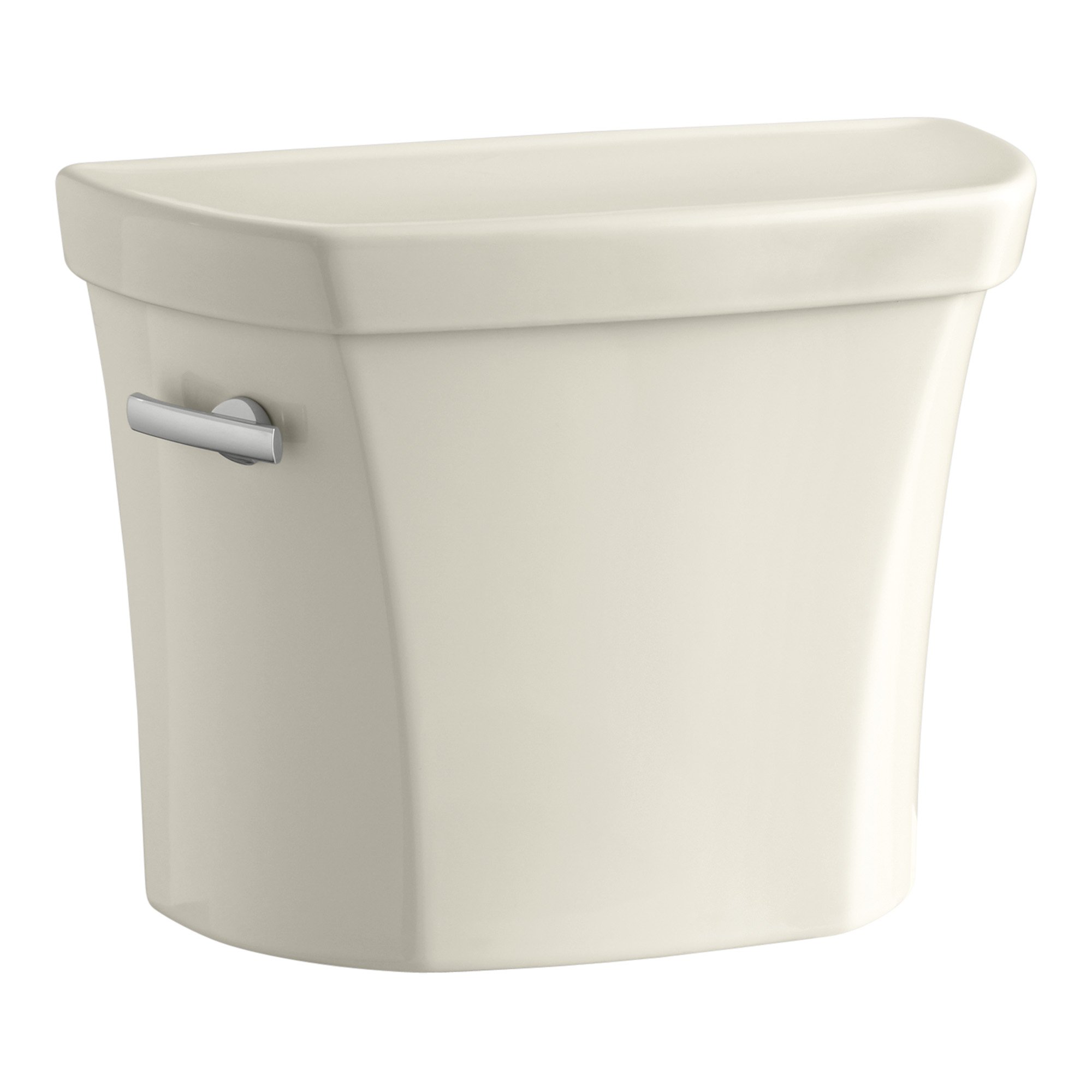 Kohler Wellworth 1.0 GPF Toilet Tank with Left-Hand Trip Lever in Almond - Water-Saving Bathroom Upgrade for Small Spaces & Eco-Friendly Homes