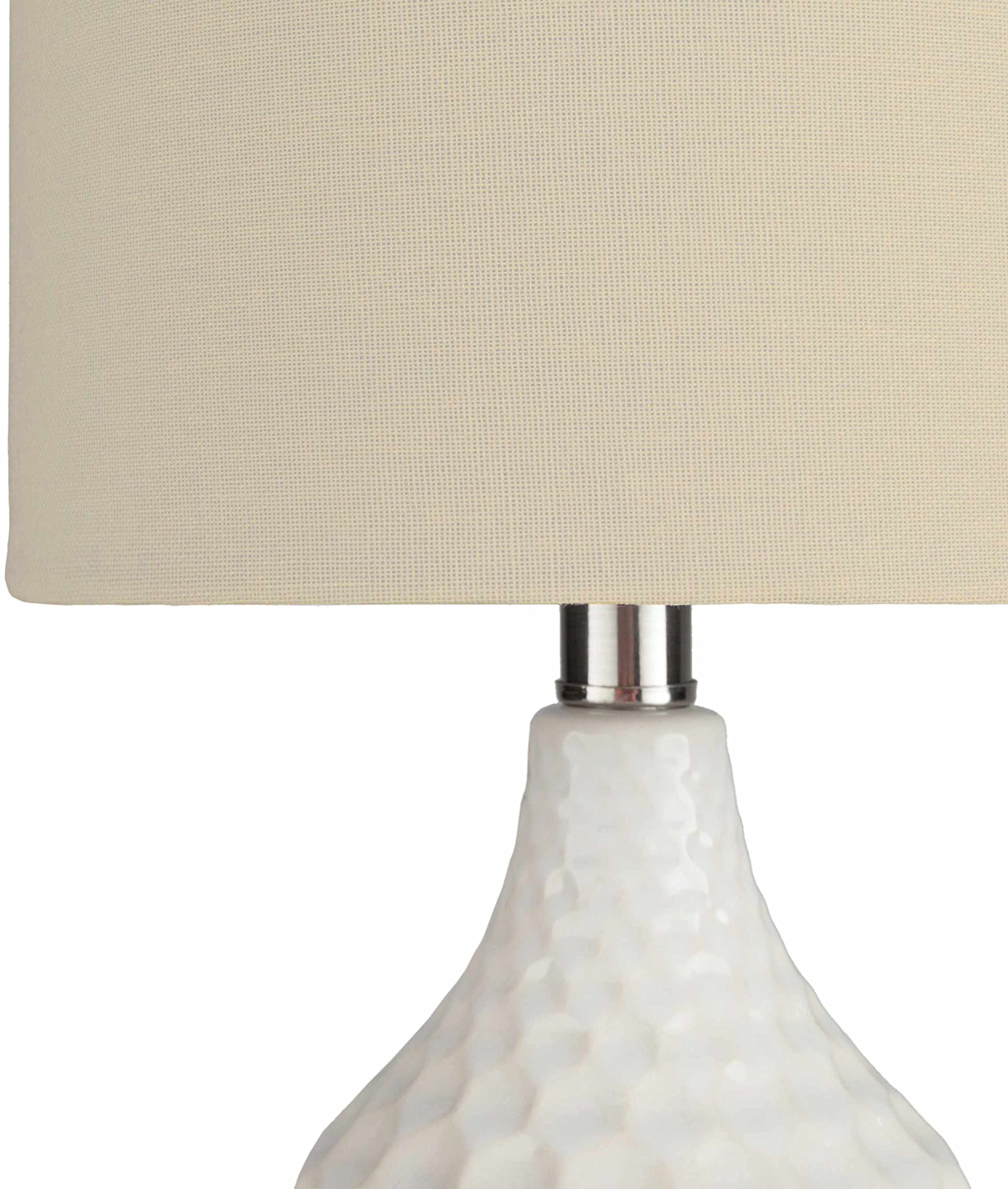 Hauteloom Gulmarrad Ceramic Table Lamp - Modern Home Decor Lighting for Living Room, Bedroom, Office - Elegant Accent Light with Warm White Glow