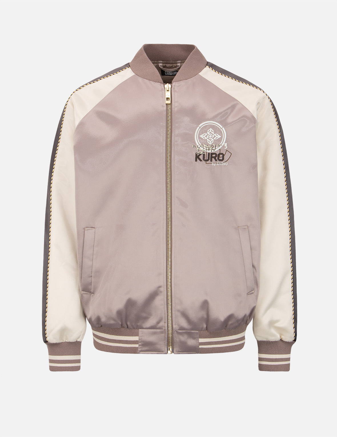 Japanese Hannya Mask Embroidered Padded Souvenir Jacket - Stylish Streetwear for Men & Women | Perfect for Cosplay, Halloween, and Anime Conventions