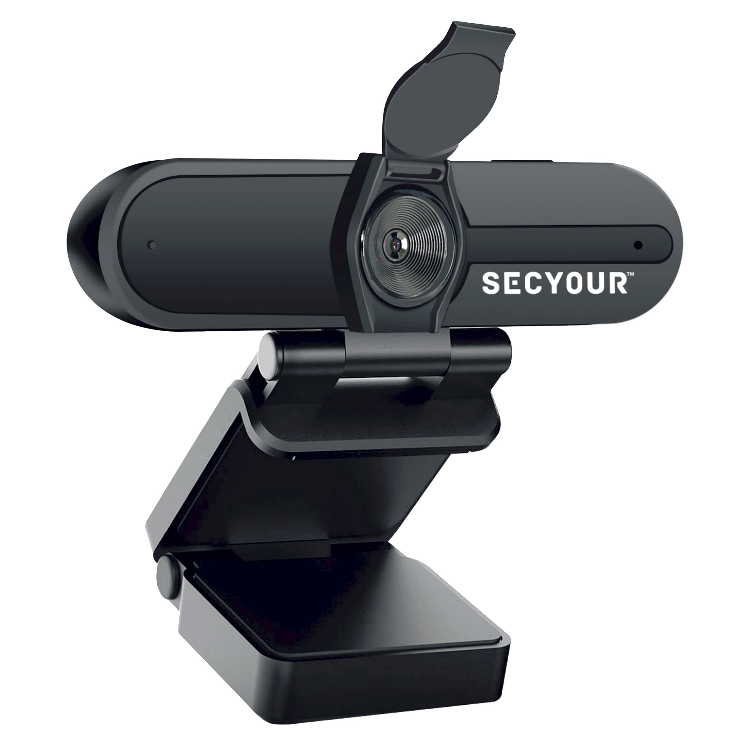 SecYour 4MP 1080p Full HD USB Webcam with Built-in Microphone - Noise Cancelling Web Camera for PC, Laptop, Gaming, Live Streaming & Video Conferencing - 30FPS, 85° Wide Angle with Mini Tripod - Perfect for Zoom Meetings, Twitch Streaming & Remote Work