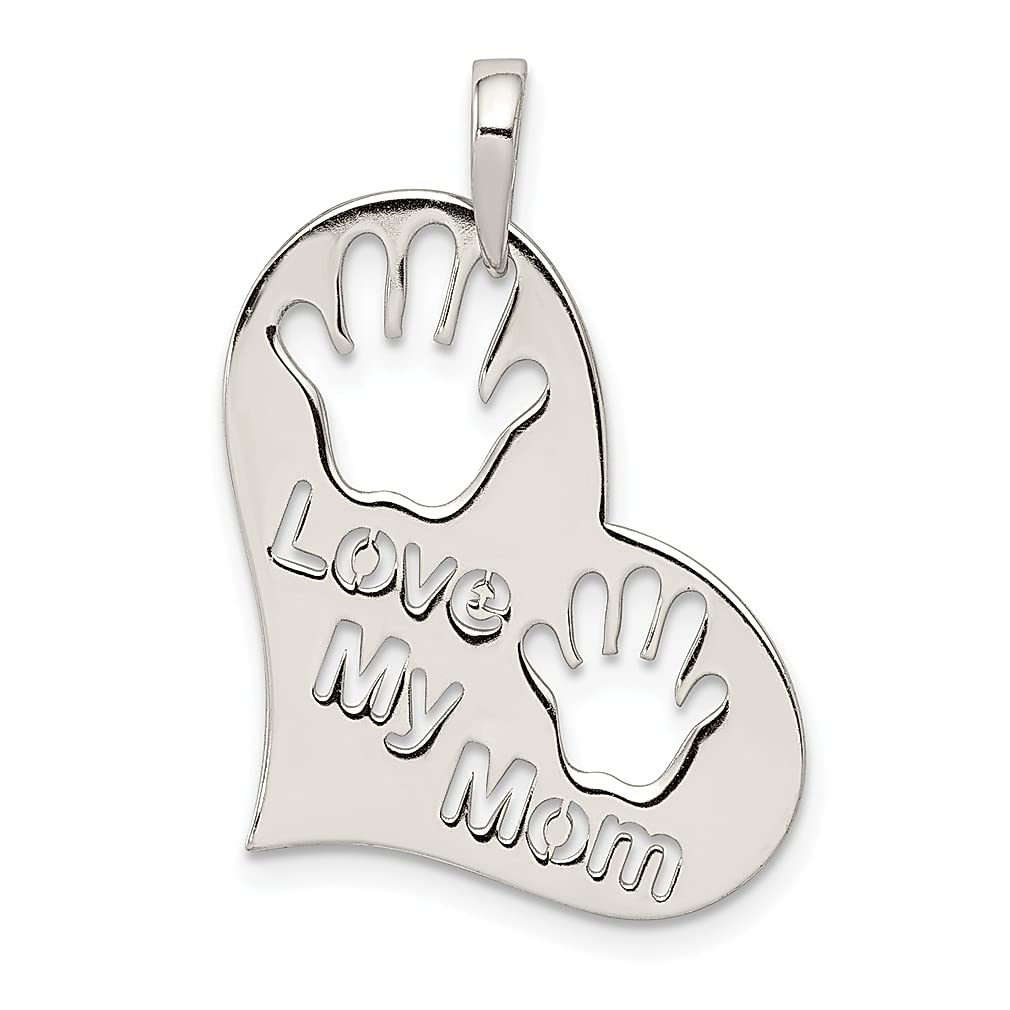 925 Sterling Silver Mom Heart Necklace - Women's Jewelry Gift for Her - Perfect for Mother's Day & Birthdays