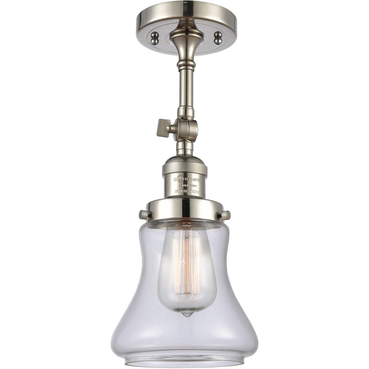 Innovations INNO203-PN-G192-LED Modern LED Wall Sconce Light Fixture - Polished Nickel Finish - Energy Efficient Indoor/Outdoor Lighting for Bedroom, Hallway, Porch & Patio