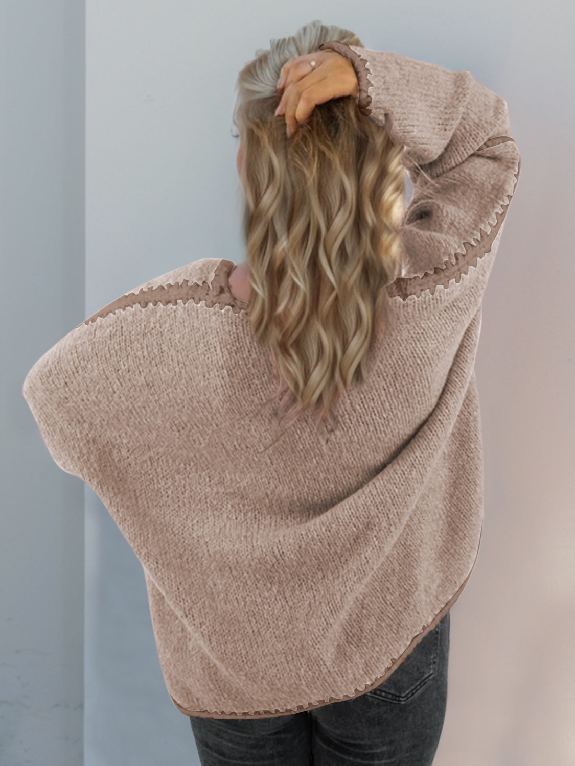 Stylish Open Front Dropped Shoulder Cardigan Sweater for Women - Cozy Loose Knit Wrap for Fall & Winter | Perfect for Office, Lounge & Casual Outfits