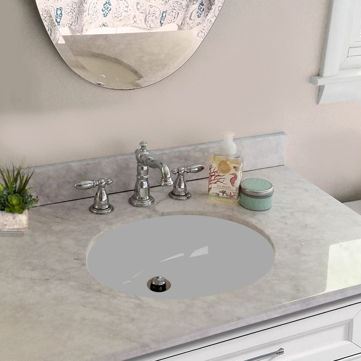 Premium Nantucket 15-Inch Undermount Ceramic Kitchen Sink - 15x12 Inches White - Perfect for Modern Farmhouse, Coastal, and Traditional Kitchen Designs