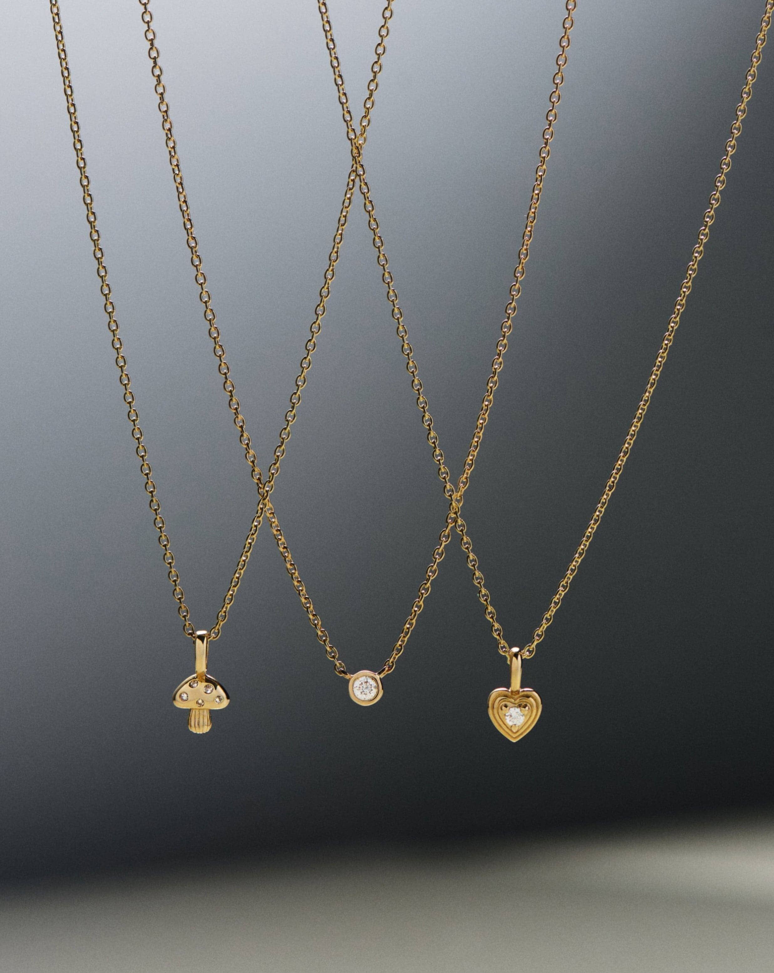 14K Solid Gold Diamond Heart Pendant Necklace for Women - Elegant Mini Heart Charm Jewelry Gift for Her - Perfect for Valentine's Day, Anniversary & Special Occasions