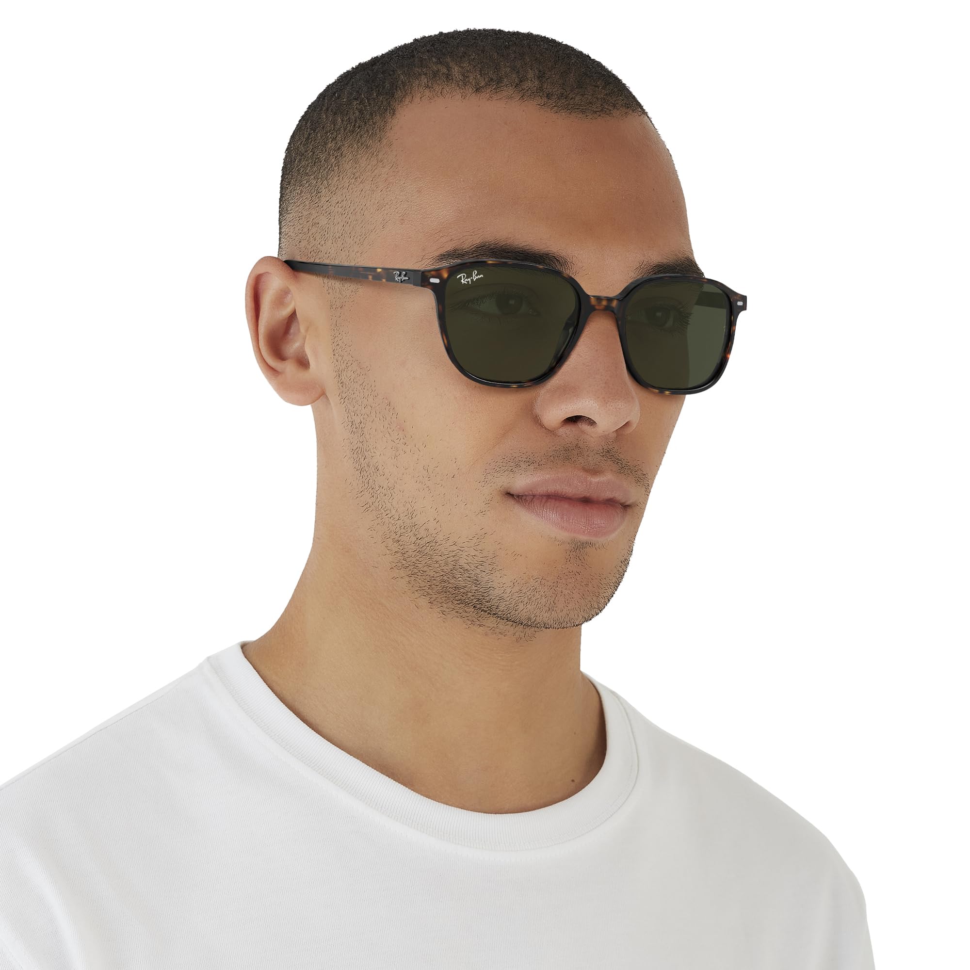 Ray-Ban RB2193 Leonard Square Sunglasses for Men & Women - Classic Polarized UV Protection Aviator Style - Perfect for Driving, Beach, and Outdoor Activities