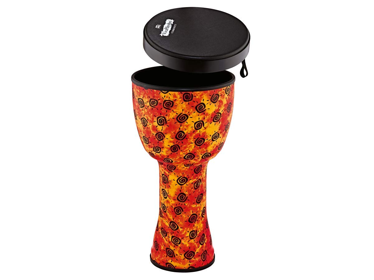 Meinl Percussion Djembe Drum - 9 Inch Handcrafted African Goatskin Drum in Vibrant Red (VR-SDJPO9-NH) | Perfect for Drum Circles, Music Therapy & Cultural Performances