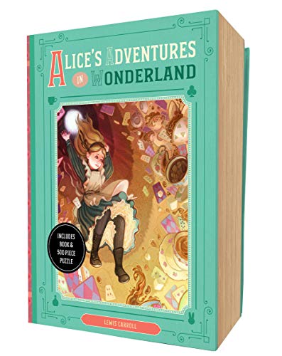 Alice's Adventures in Wonderland Book and Puzzle Box Set - Classic Literature Gift for Kids & Adults | Perfect for Reading, Collecting & Family Game Night