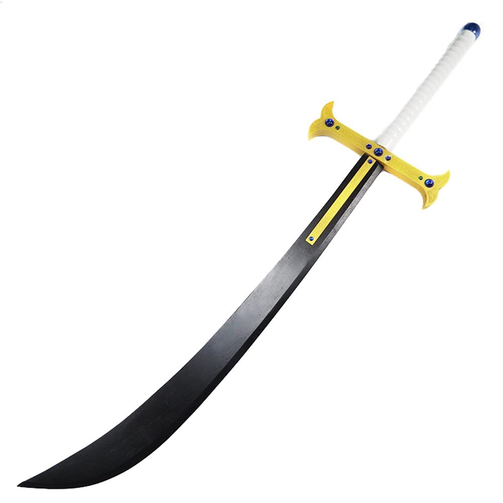 Premium Anime One Piece Dracule Mihawk Blackwood Sword Yoru Replica - High-Quality Cosplay Prop for LARP, Halloween Costumes & Anime Conventions