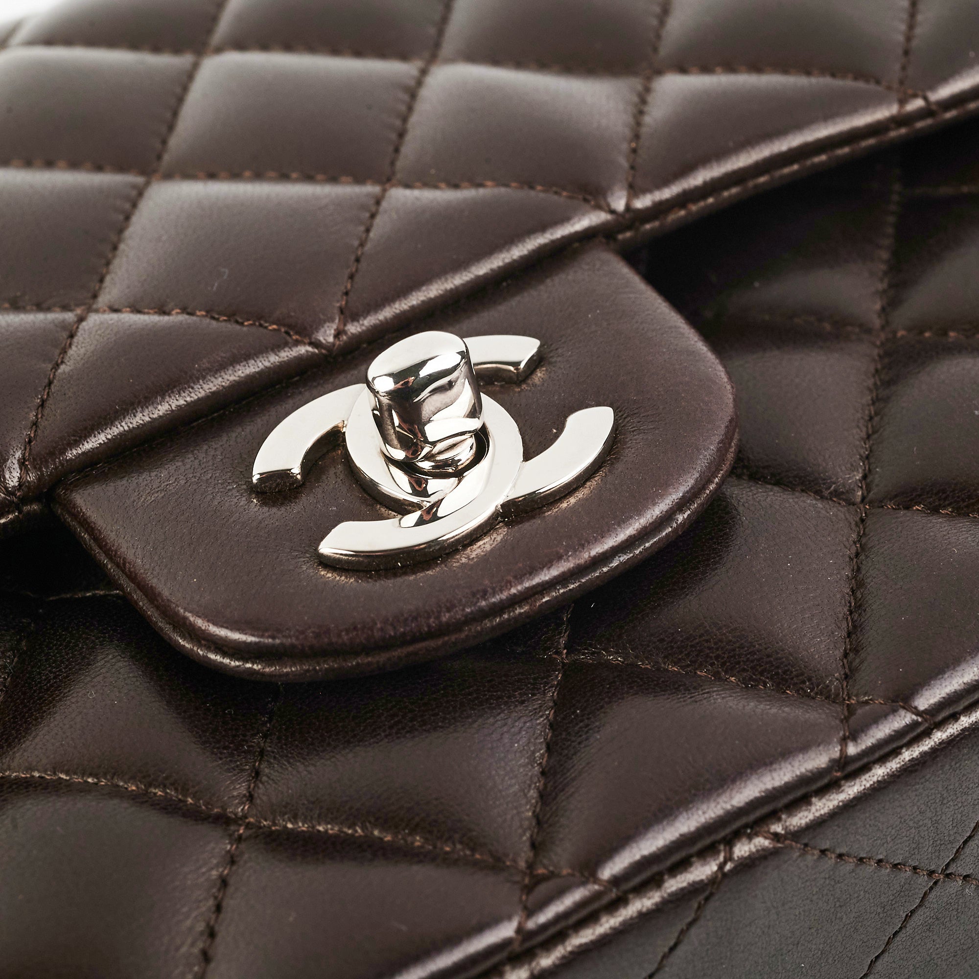 Chanel Medium/Large Classic Double Flap Bag in Dark Chocolate Brown - Luxury Designer Handbag for Women, Perfect for Work, Evening Events & Special Occasions