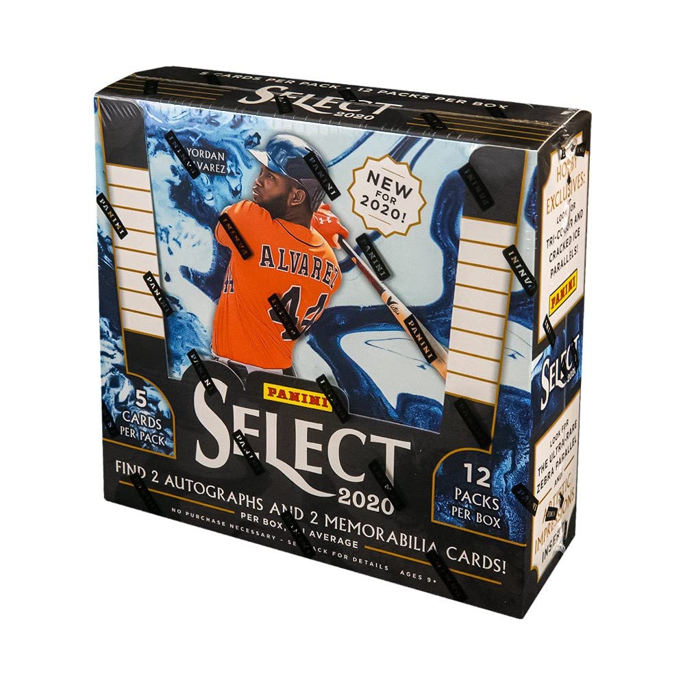 2020 Panini Select Baseball HOBBY Box - 12 Packs per Box | Collectible Trading Cards for Baseball Fans & Sports Memorabilia Enthusiasts | Perfect for Trading, Collecting, and Displaying