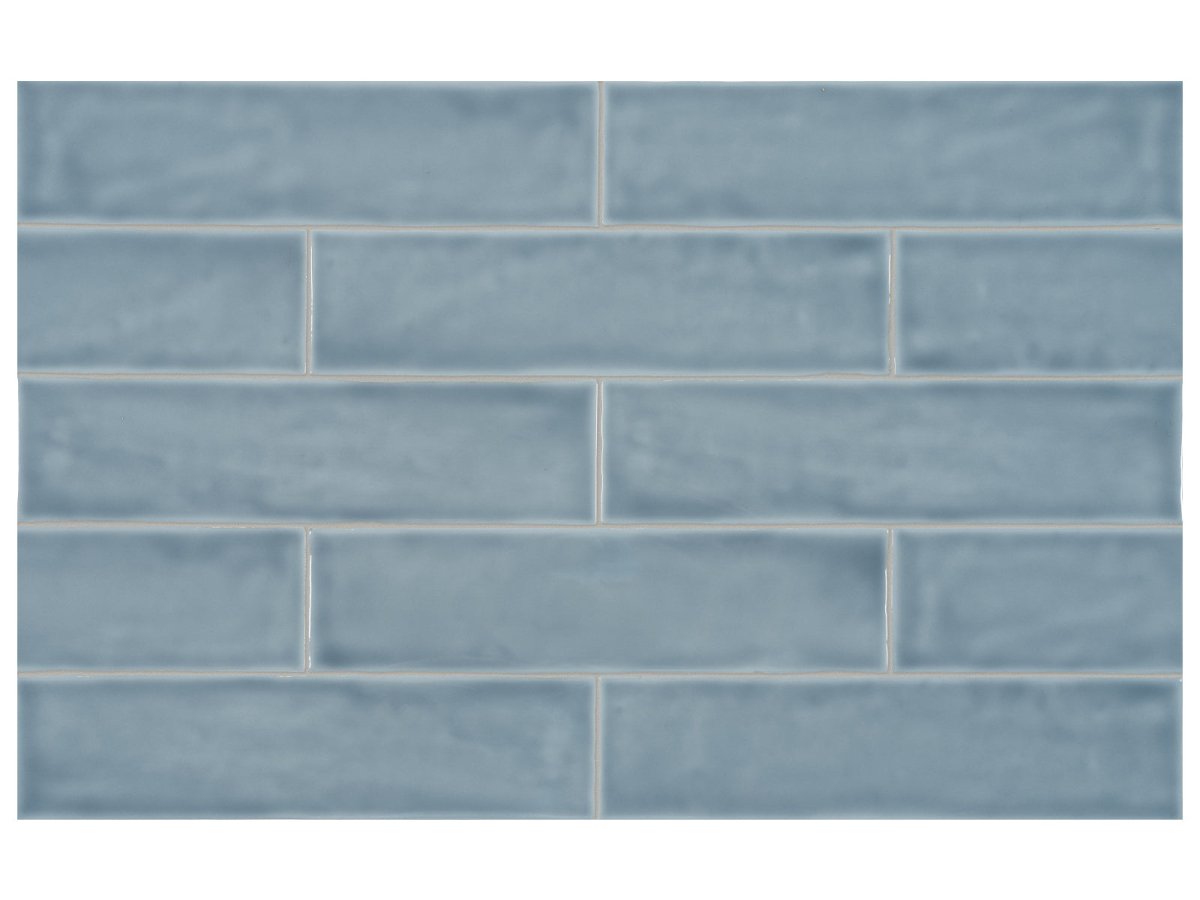 3 x 12 Inch Teramoda Sky Glossy Pressed Glazed Ceramic Tile - Perfect for Kitchen Backsplash, Bathroom Walls & Modern Interior Design