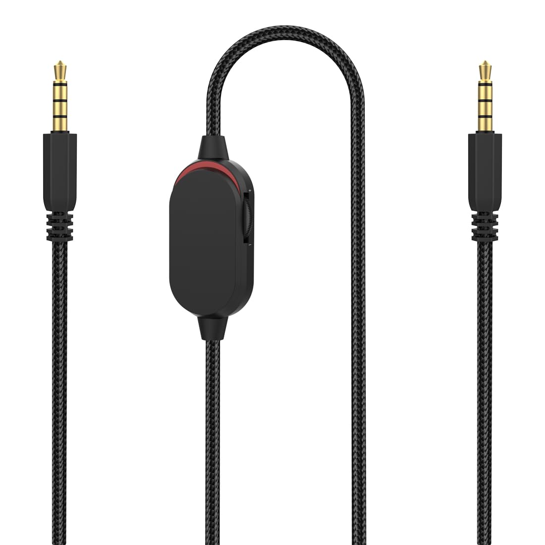 AW920H Detachable Gaming Headset Cable - Compatible with Alienware AW720H/AW310H/AW510H/988 Headsets - Nylon Braided Wire with Inline Mute & Volume Control (5.5ft) - Perfect for PC Gaming, Streaming, and Online Meetings