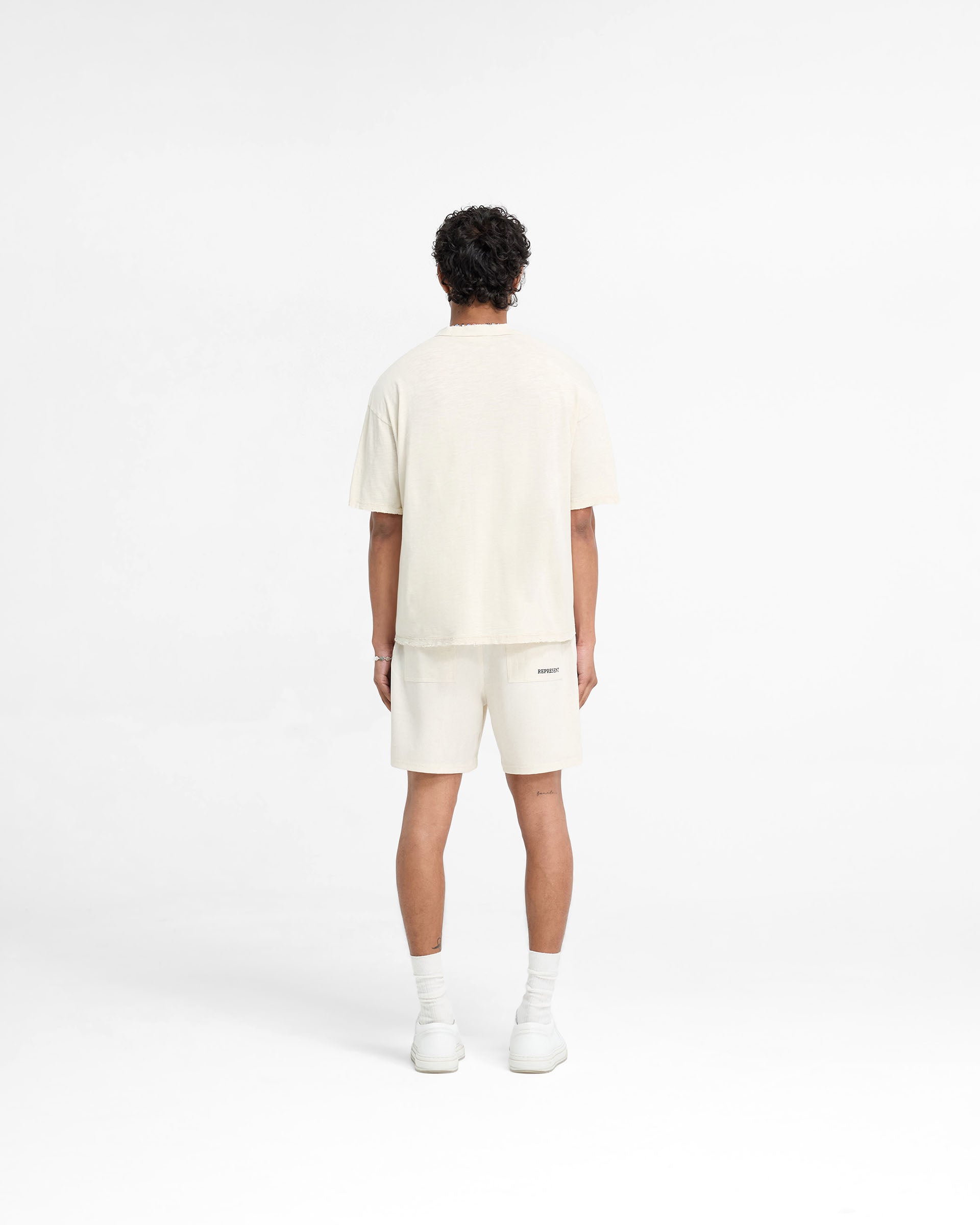 Premium Slub Cotton T-Shirt for Men - Soft & Comfortable Crew Neck Tee - Flat White - Perfect for Casual Wear, Layering & Everyday Outfits