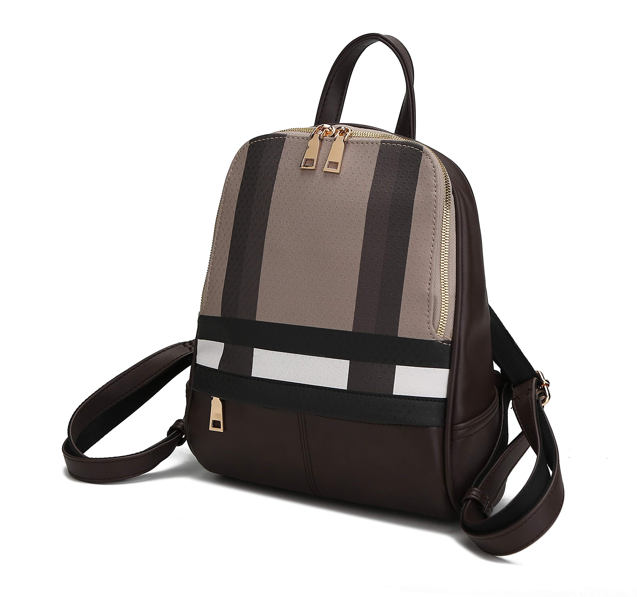 MKF Collection Vegan Leather Backpack for Women - Stylish Top-Handle Travel Bag, Carry-On Backpack & Bookbag | Perfect for Work, School, Travel & Daily Commute