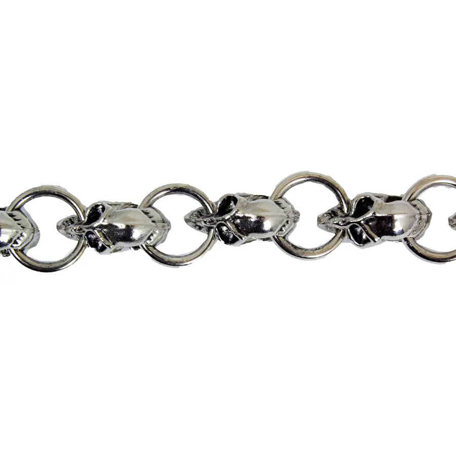 Open Road Skull Wallet Chain - Punk Rock Accessory for Men & Women - Perfect for Bikers, Concerts and Fashion Statements