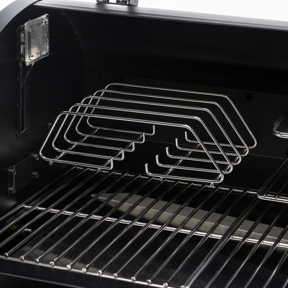 Premium Green Mountain Grills Rackt Rib Rack - Compatible with Ledge & Peak Pellet Grills - Heavy Duty Stainless Steel BBQ Rib Holder - Perfect for Smoking, Grilling, and Roasting Ribs, Chicken, and Vegetables in Outdoor Cooking