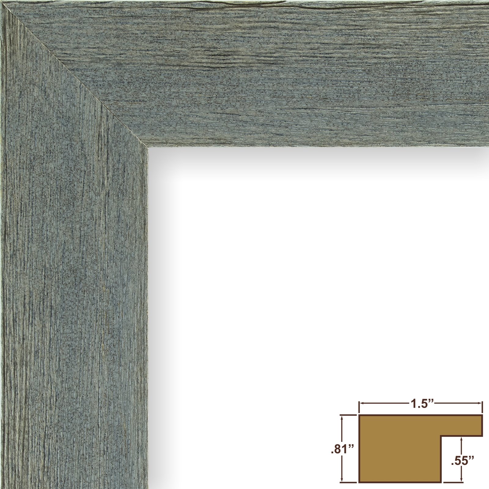 Craig Frames Barnwood Chic - Rustic Hardwood Picture Frame in Grey, 18x24 Inches - Perfect for Wall Art, Family Photos & Home Decor