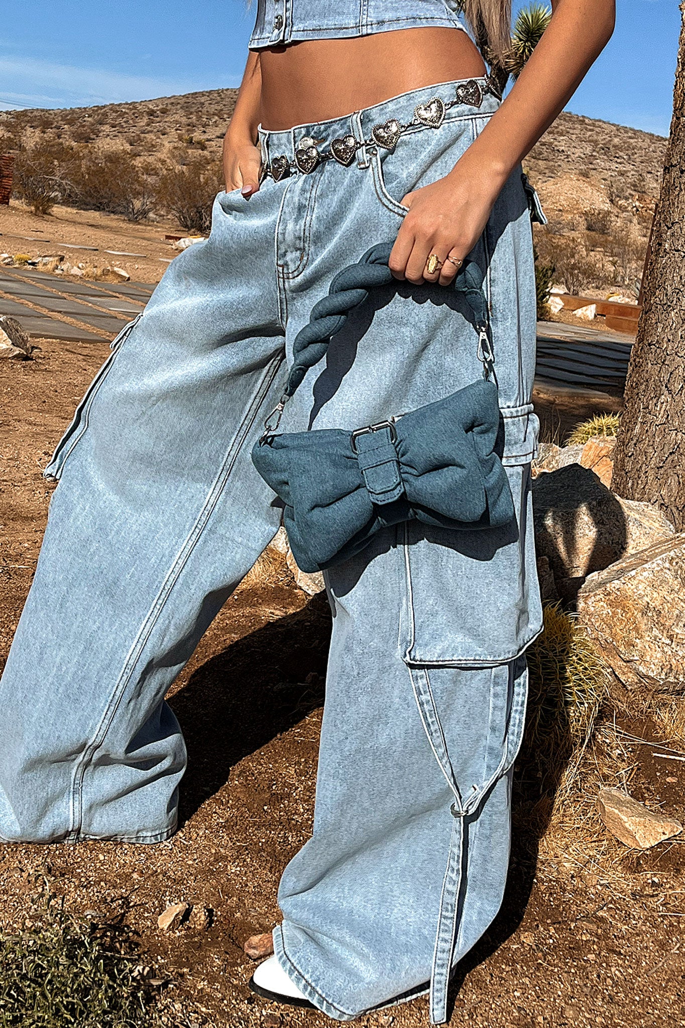 Maddox Shoulder Bag for Women - Blue Denim Crossbody Purse | Stylish & Lightweight Everyday Bag for Work, Travel & Shopping