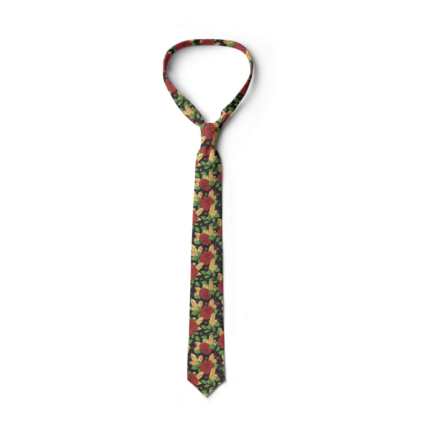 Ambesonne Floral Necktie - 3.7