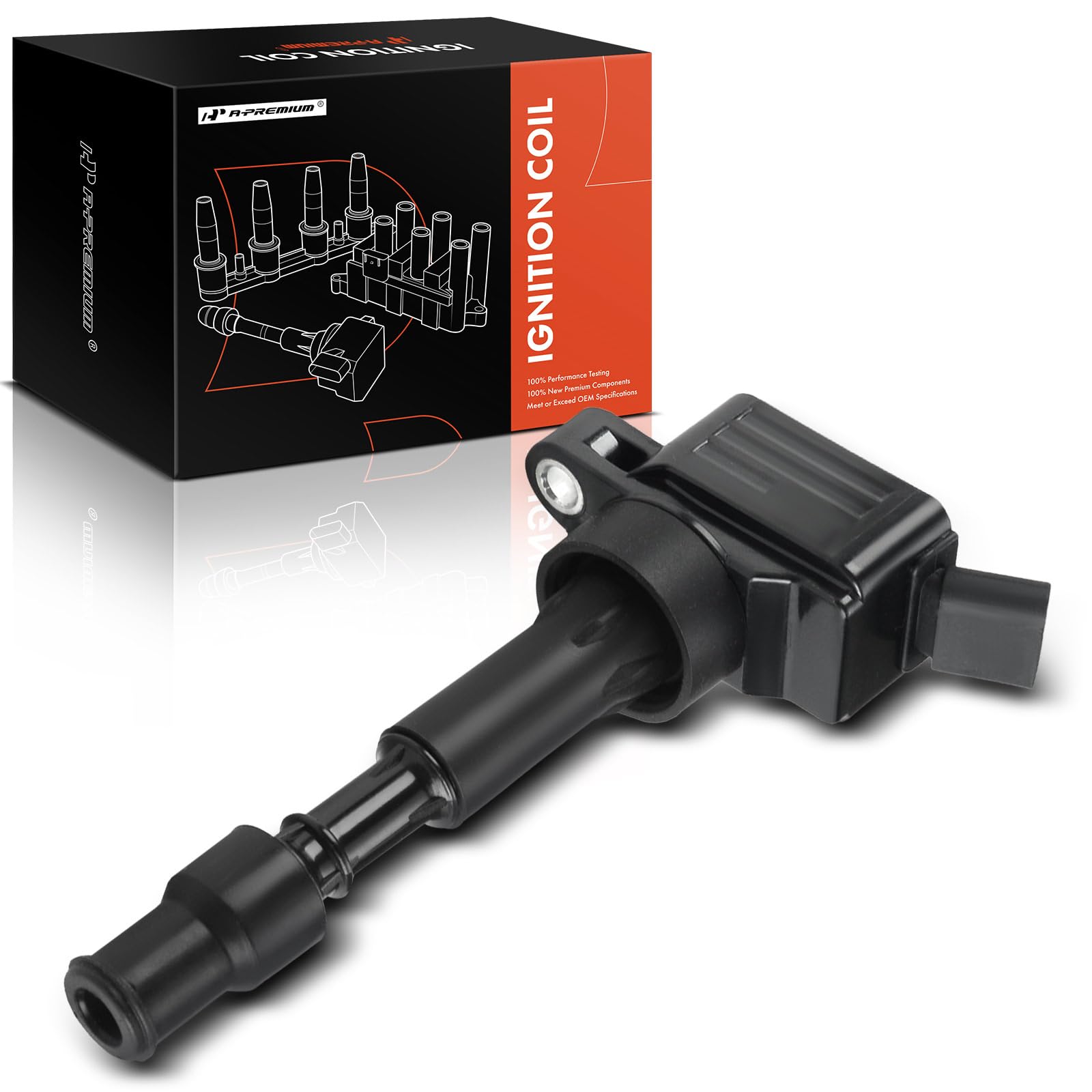 High Performance Ignition Coil Replacement for Hyundai & Kia 2.0L L4 Engine - Fits Elantra 2015-2020, Sonata 2016-2019, Veloster 2019-2021, Forte 2017-2023, Optima 2017-2020, Soul 2020-2024 - Improves Engine Power & Fuel Efficiency for Smooth Driving