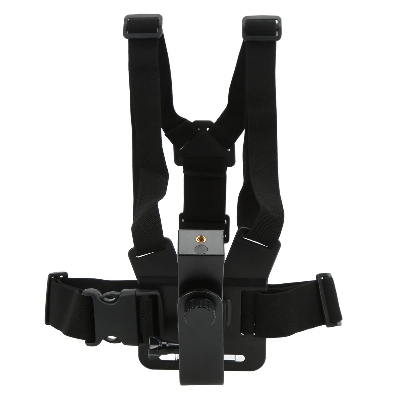 Uxsiya Lightweight Chest Mount Harness Strap with Quick Release Phone Holder - Hands-Free for Outdoor Cycling, Running, Hiking & Action Sports