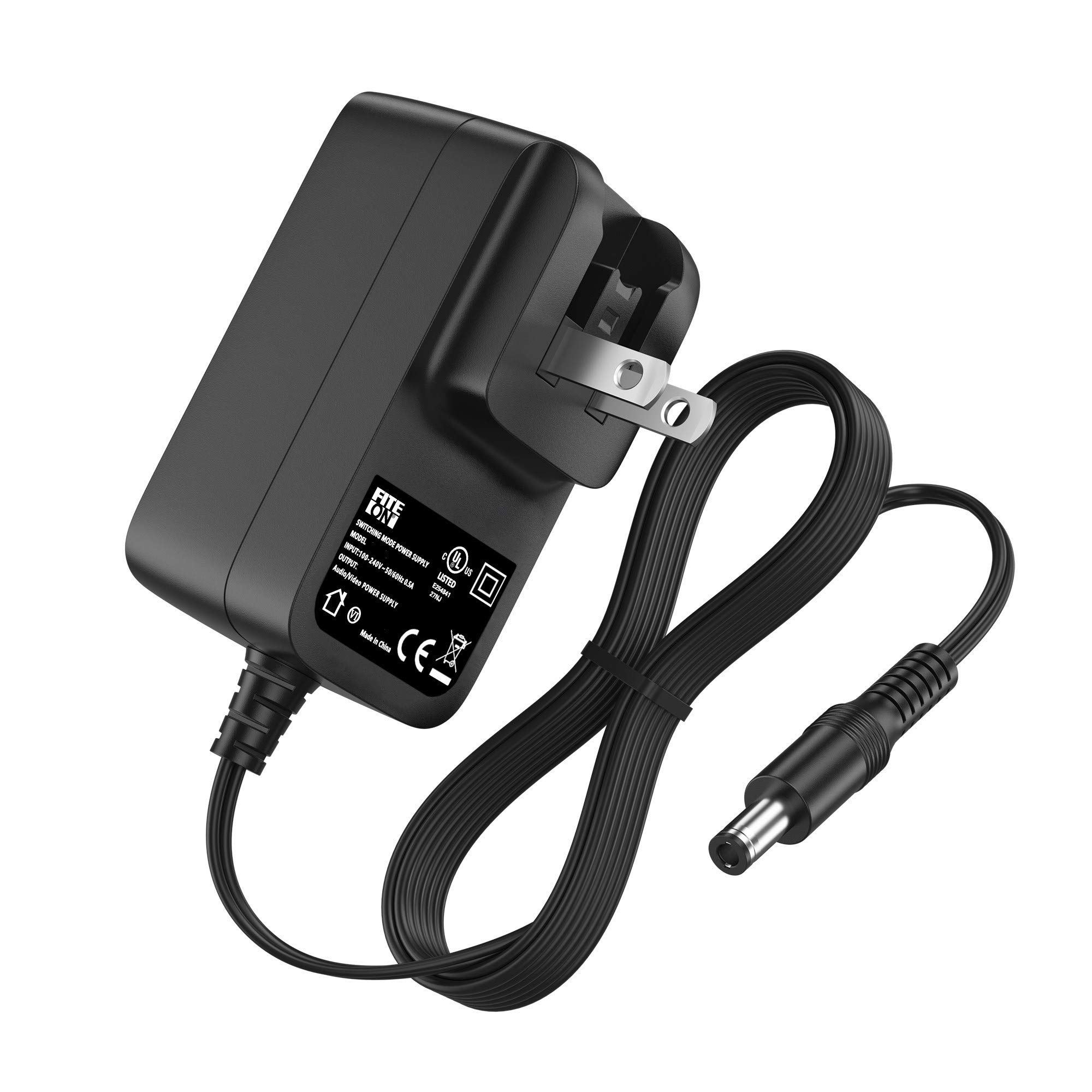 FITE ON UL Listed 12V 5.5mm DC Adapter for Kids Ride-On Cars - Home & Outdoor Use
