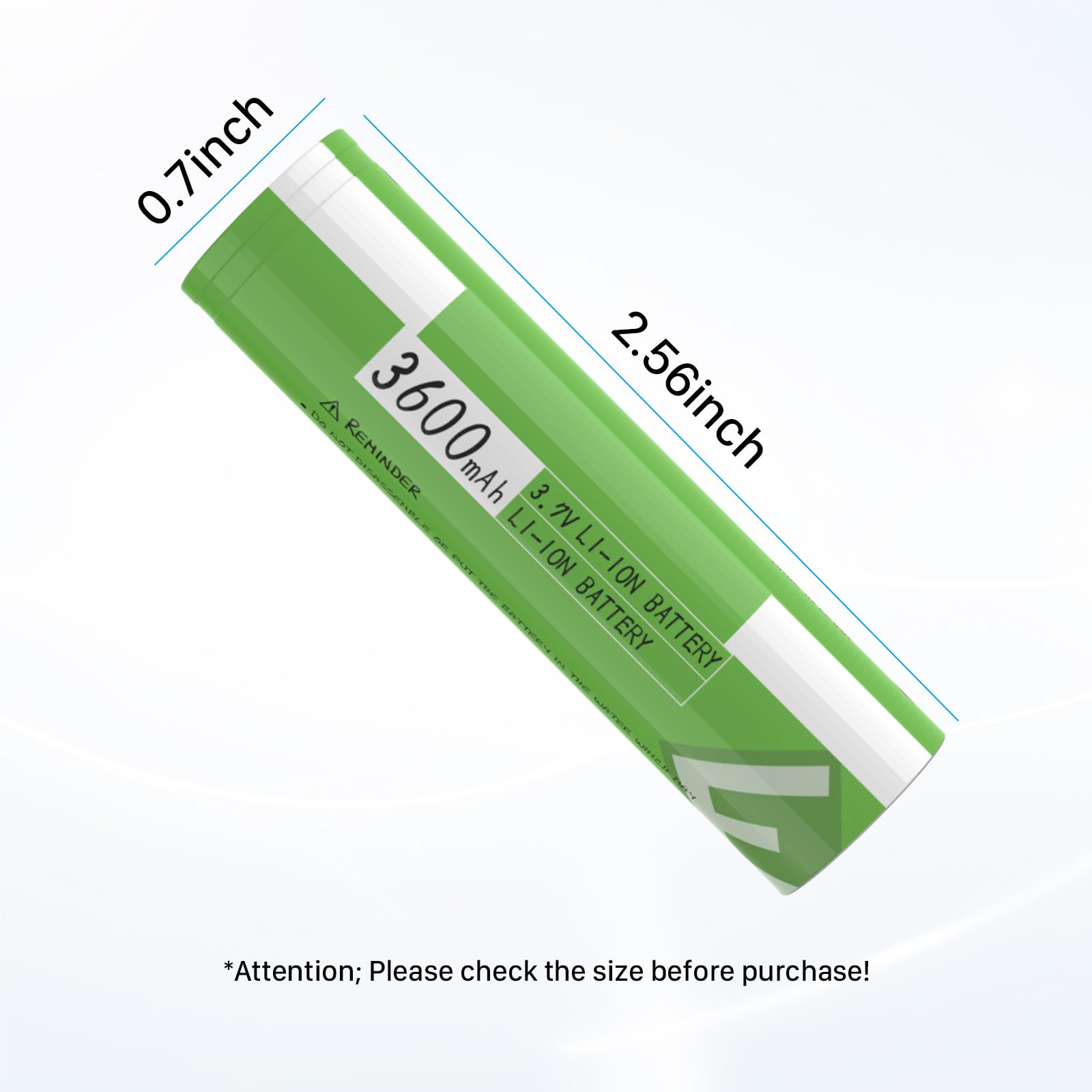 4-Pack 3.7V 3400mAh Rechargeable Flat Top Lithium Batteries with USB Charger - Compatible with Flashlights, Digital Cameras, Small Fans, Audio Equipment & More - Perfect for Outdoor Adventures, Emergency Kits & Electronic Devices