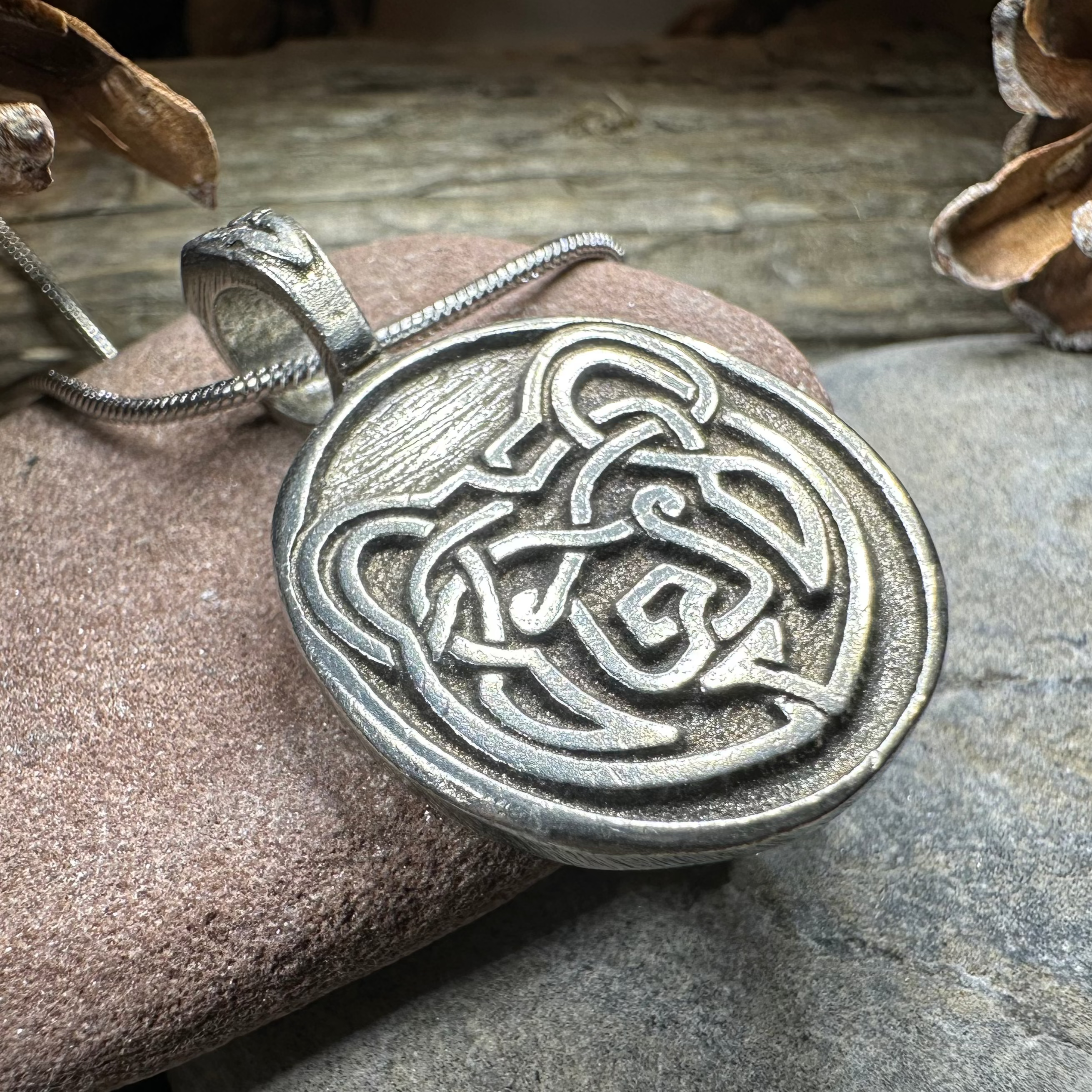 Celtic Bear Pewter Necklace for Men & Women - Handcrafted Viking Jewelry - Perfect for Gifts, Cosplay & Everyday Wear