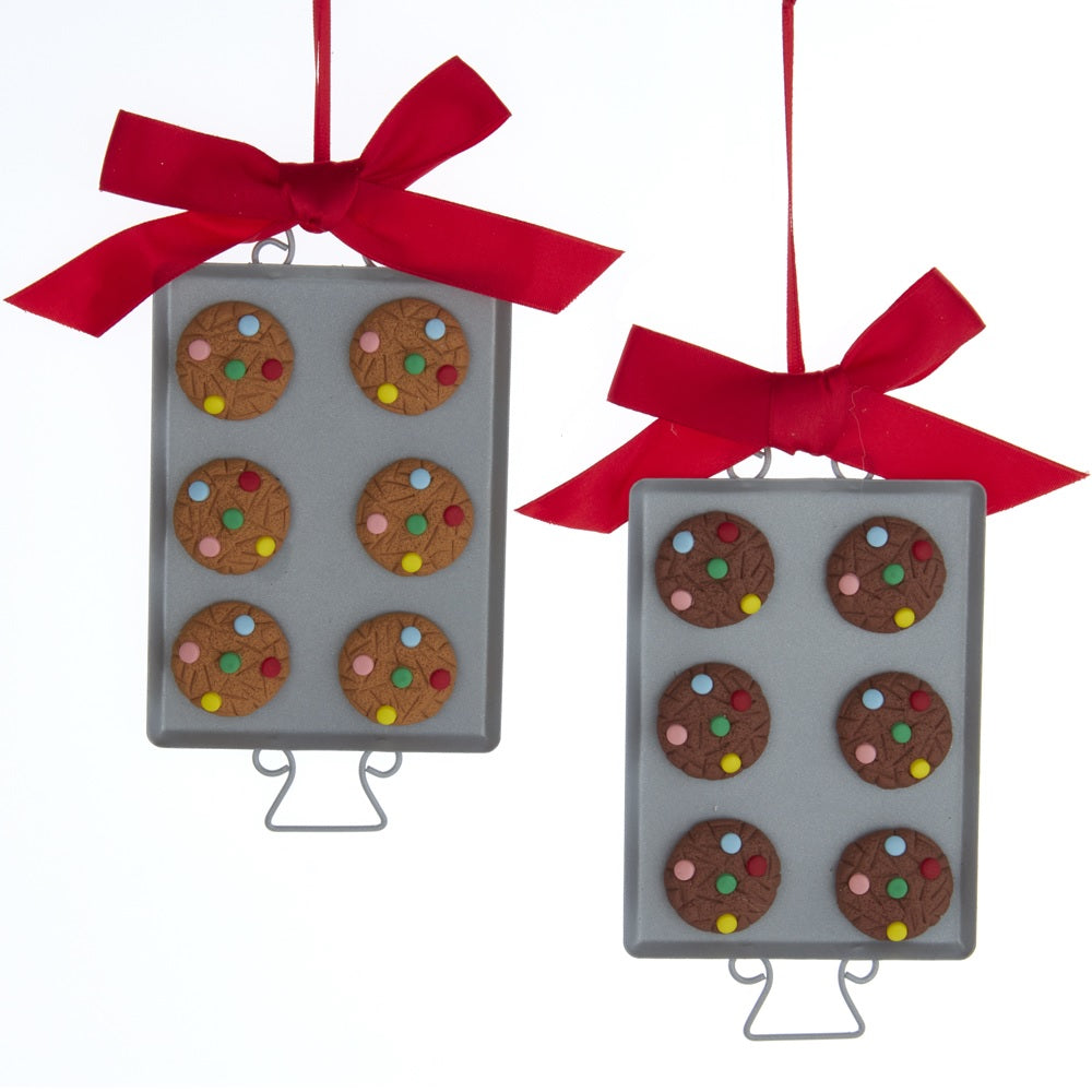 6.5 Inch Christmas Cookie Tray Ornament - Holiday Baking Decor for Cookies, Cupcakes & Desserts - Perfect for Christmas Tree, Gift Exchange & Festive Home Decor