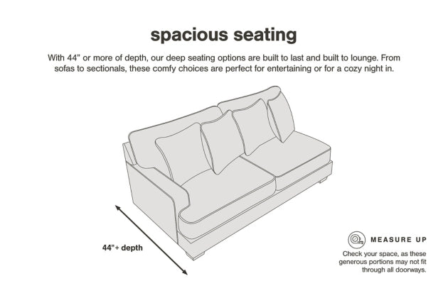 Avaliyah 3-Piece Sectional Sofa with Left-Hand Facing Chaise in Ash Gray - Modern Living Room Furniture for Small Spaces & Apartments