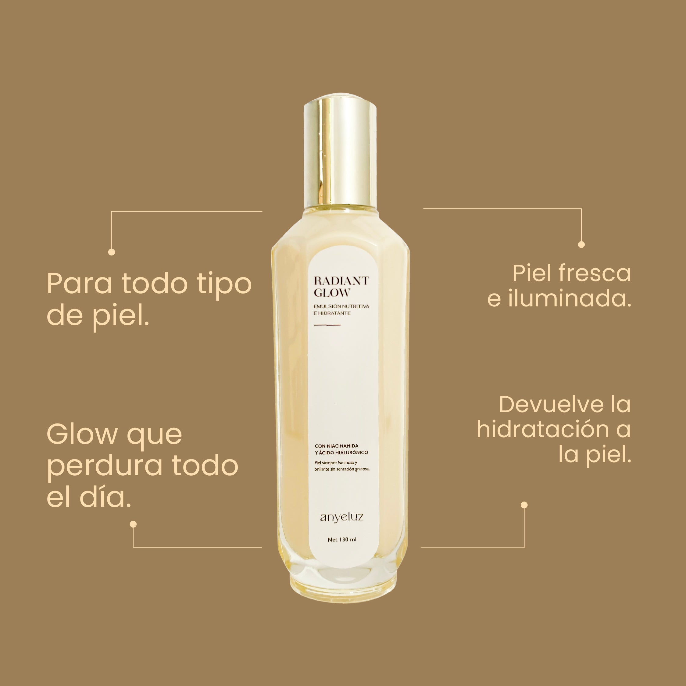 Radiant Anyeluz Nutritive Emulsion - Hydrating & Brightening Face Cream for Glowing Skin | Perfect for Daily Skincare & Night Routine