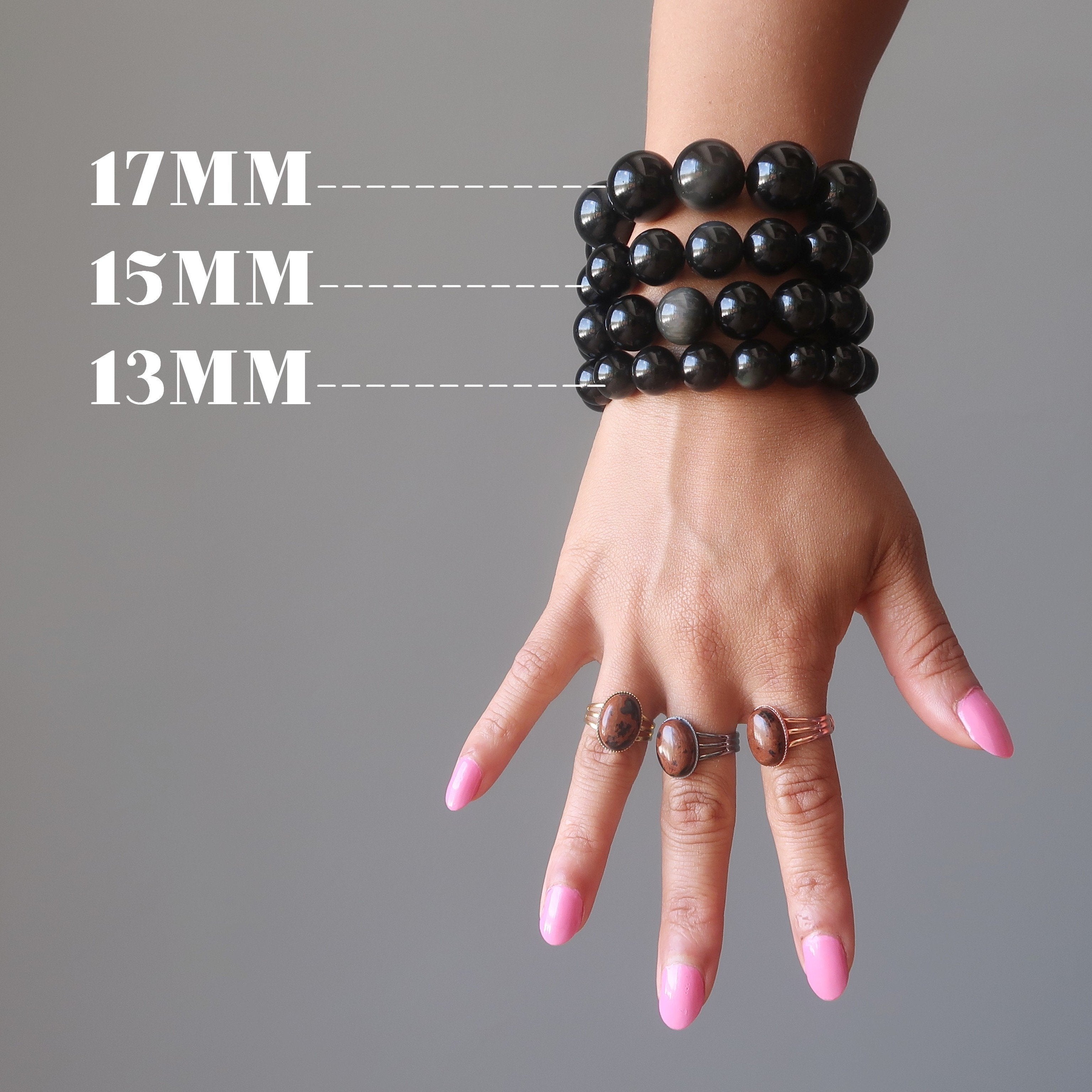 Rainbow Obsidian Bracelet for Women - Hope & Healing Stone Jewelry - Perfect for Meditation, Yoga & Spiritual Gifts