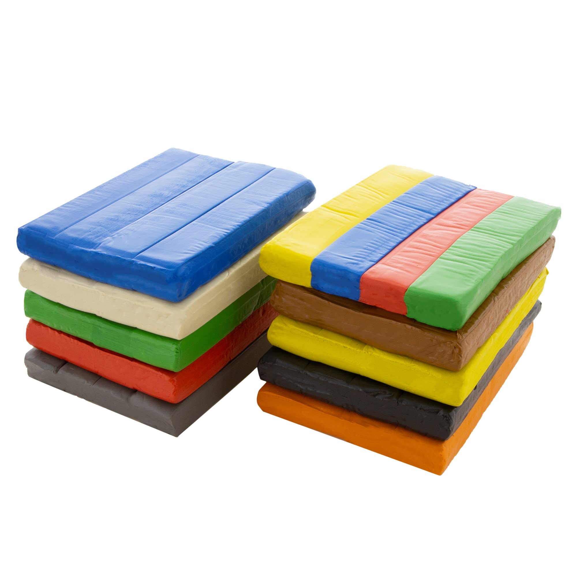 BAZIC 4 Primary Color 1 LB Modeling Clay - Non Toxic Light Dough Art Craft for Kids, Toddlers, Boys & Girls - Bulk 24-Pack for Classroom, School Projects & Creative Play - Perfect Gift for Young Artists & DIY Crafting