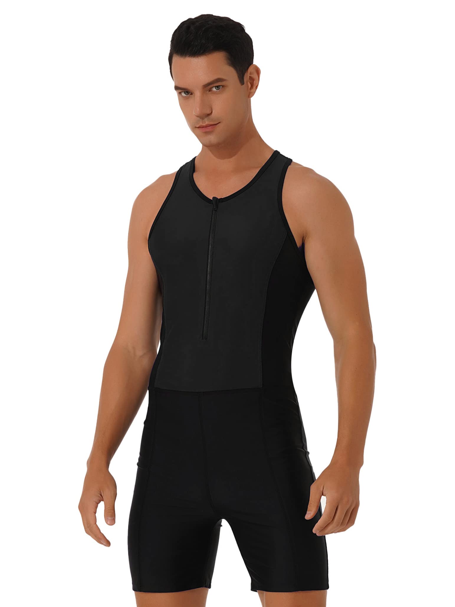 YOOJOO Men's Sleeveless Workout Singlet - Breathable Wrestling Leotard for Bodybuilding, Fitness & Sports - Gym Training, MMA, Wrestling & Athletic Performance Wear