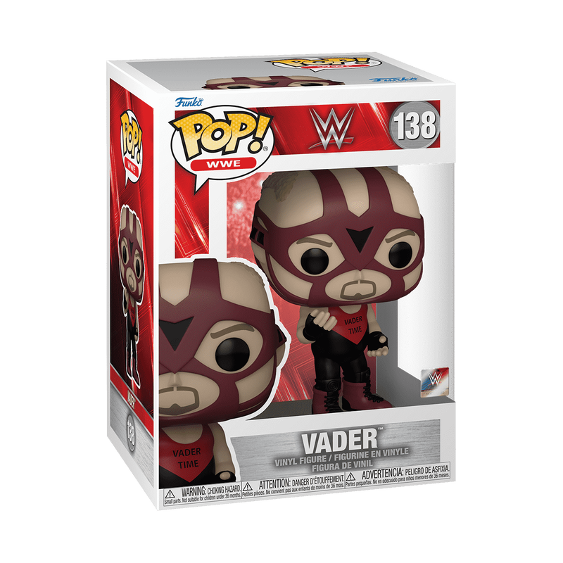 Vader Funko Pop WWE 138 Vinyl Figure with Protector Case - Perfect for Wrestling Fans, Collectors & Display Shelves