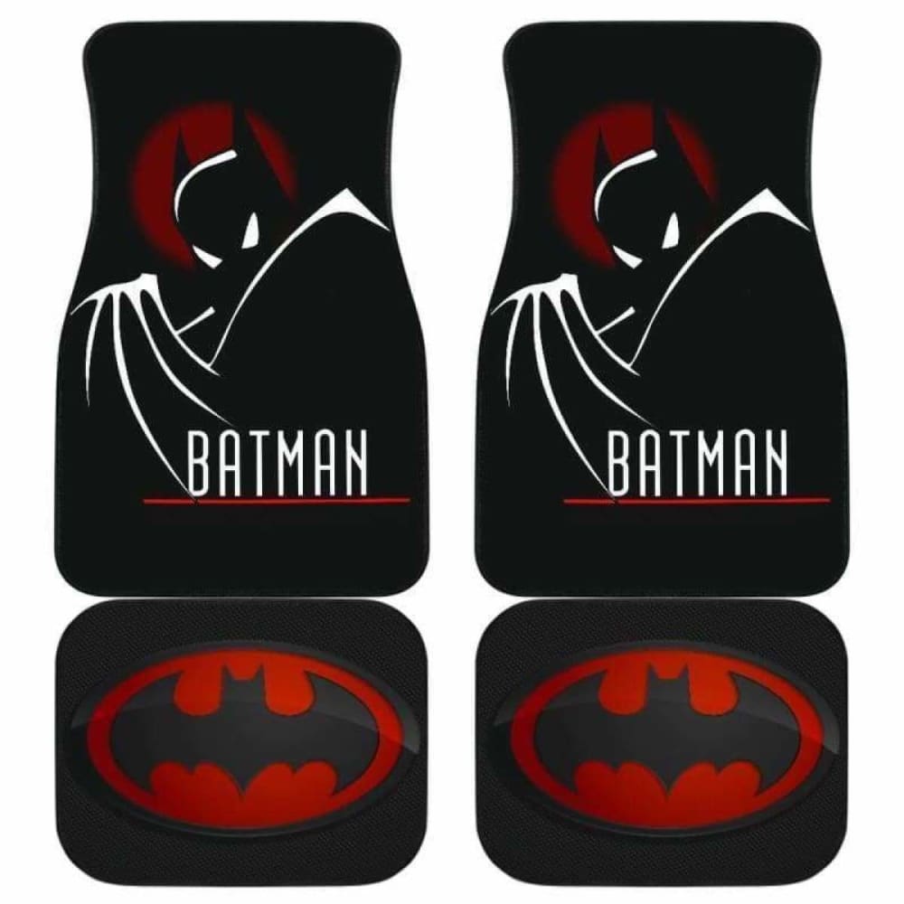 Batman Car Floor Mats for Vehicles - Custom Fit All-Weather Protection - Perfect for Superhero Fans & Car Enthusiasts - Great for Daily Commute, Road Trips & Gifts