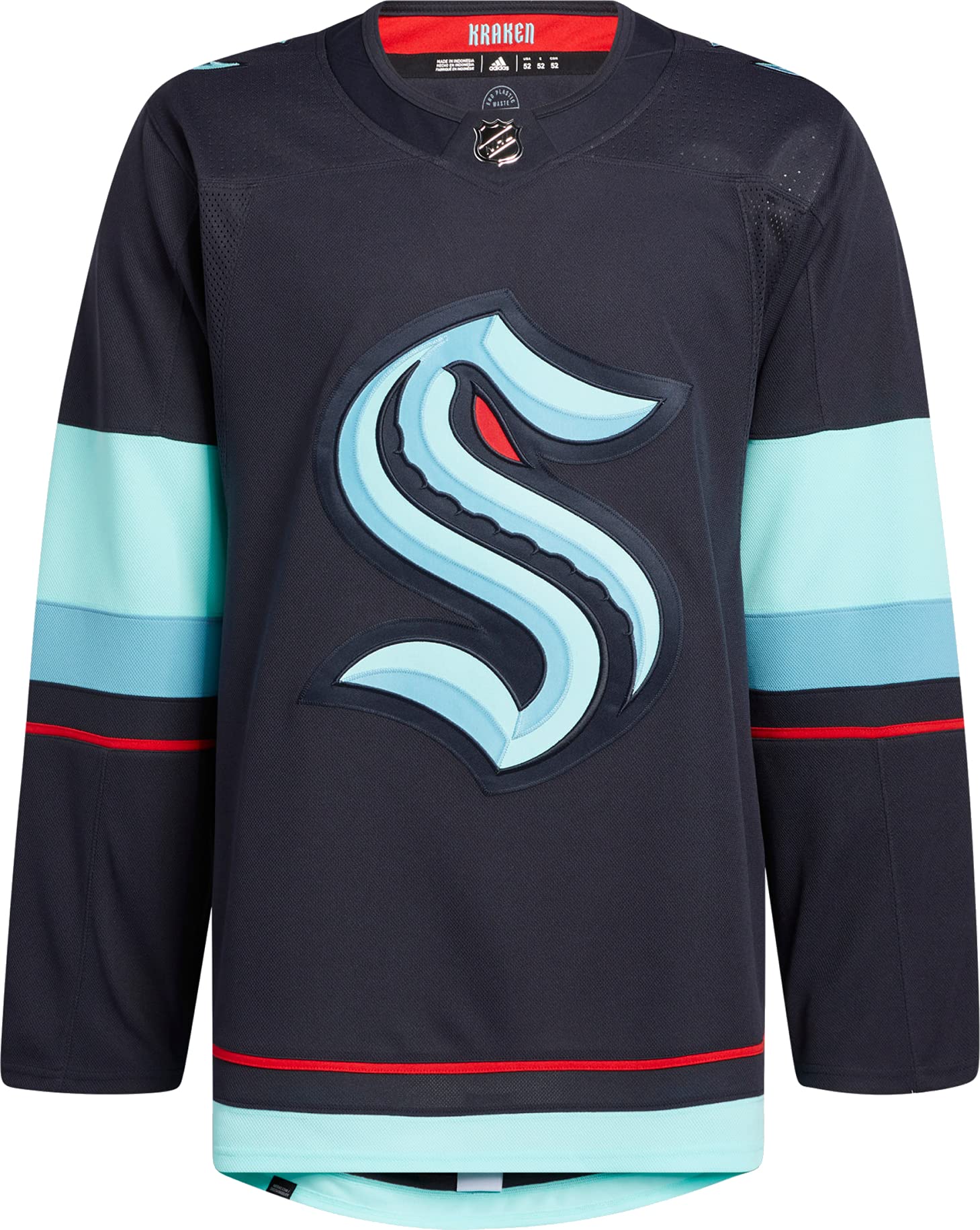 Adidas Seattle Kraken Authentic NHL Hockey Jersey - Navy Blue Home Jersey for Men & Women - Perfect for Games, Fan Events & Sports Collectibles