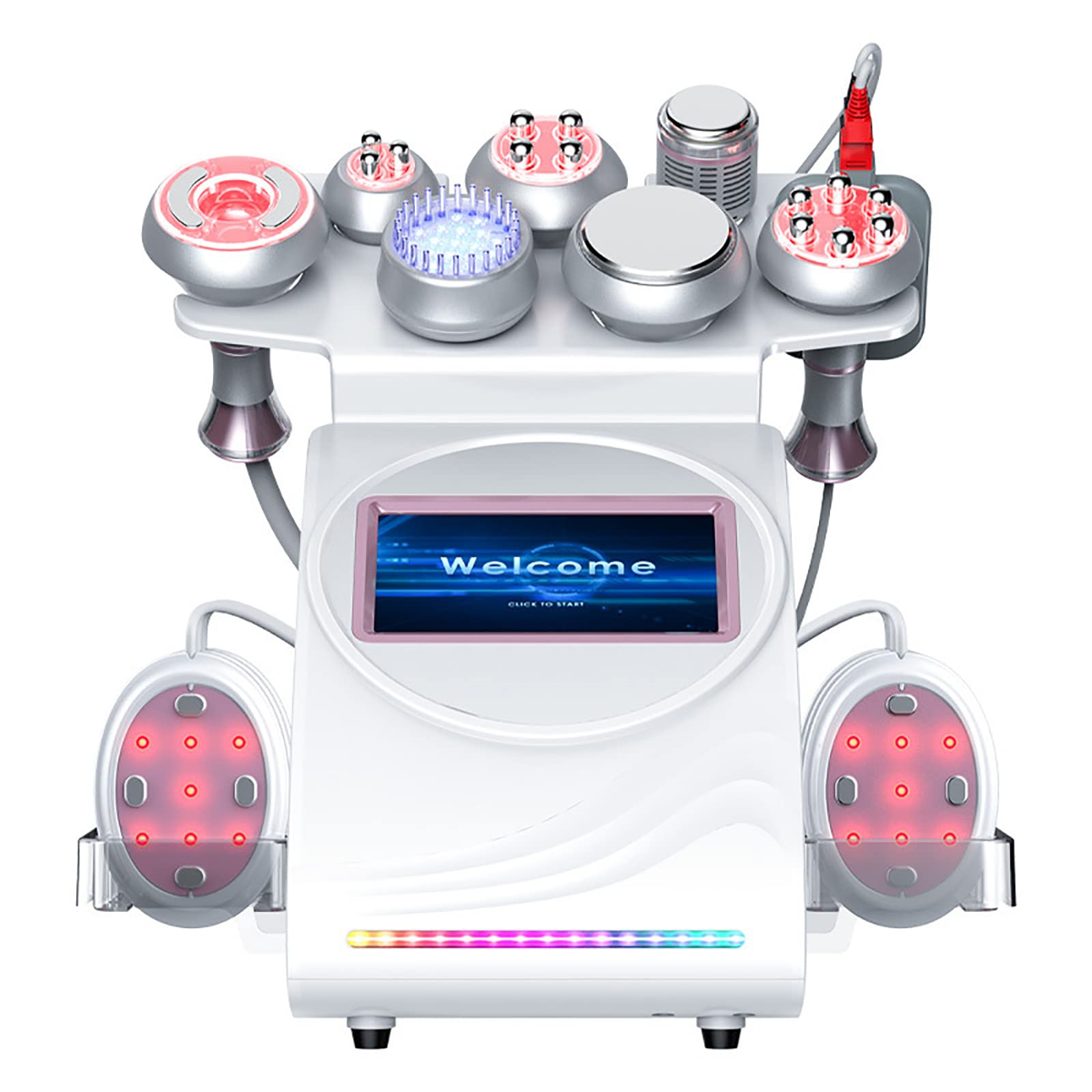 8-in-1 Body Sculpting & RF Fat Burning Machine - 80K Microcurrent Therapy for Skin Tightening & Cellulite Reduction | Professional Home Massage Device for Body Contouring & Relaxation