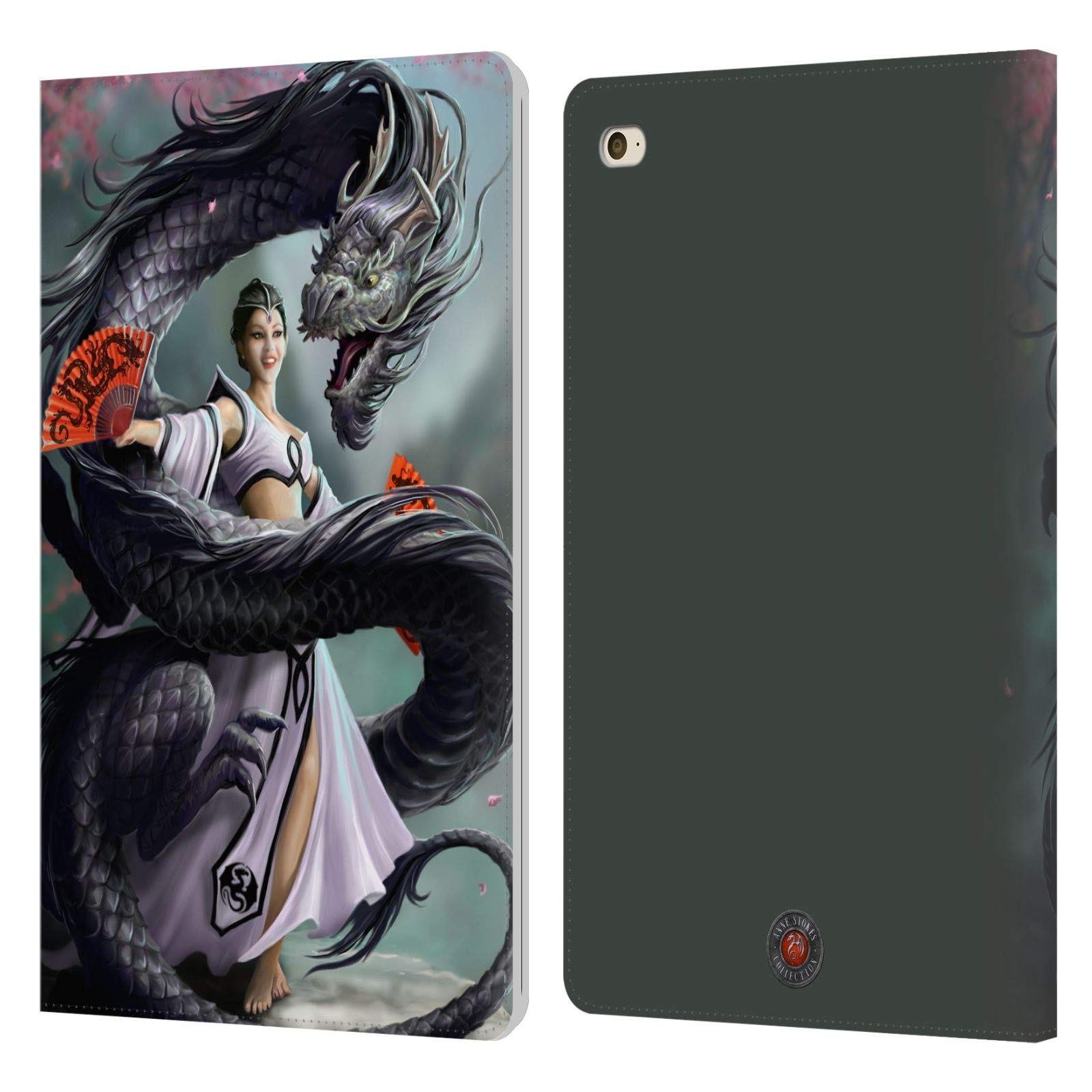 Anne Stokes Dancer Dragons 3 Leather Book Wallet Case Cover for Apple iPad Mini 4 | Head Case Designs Official Licensed | Perfect for Travel, Work, and Daily Protection